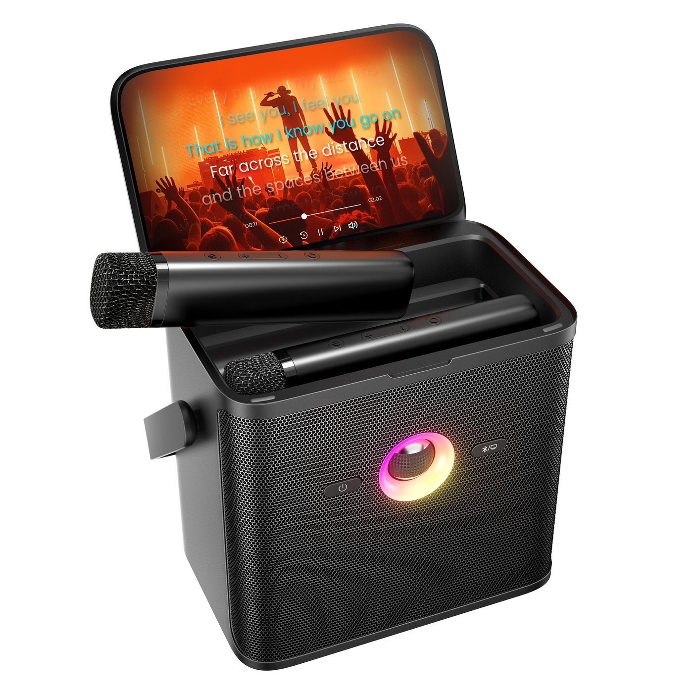 Ikarao Shell S3 Bärbar karaokemaskin med 7" HD-skärm