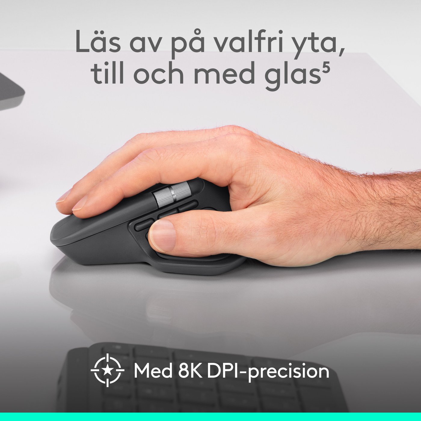 Logitech MX Master 4 Trådlös ergonomisk datormus Graphite