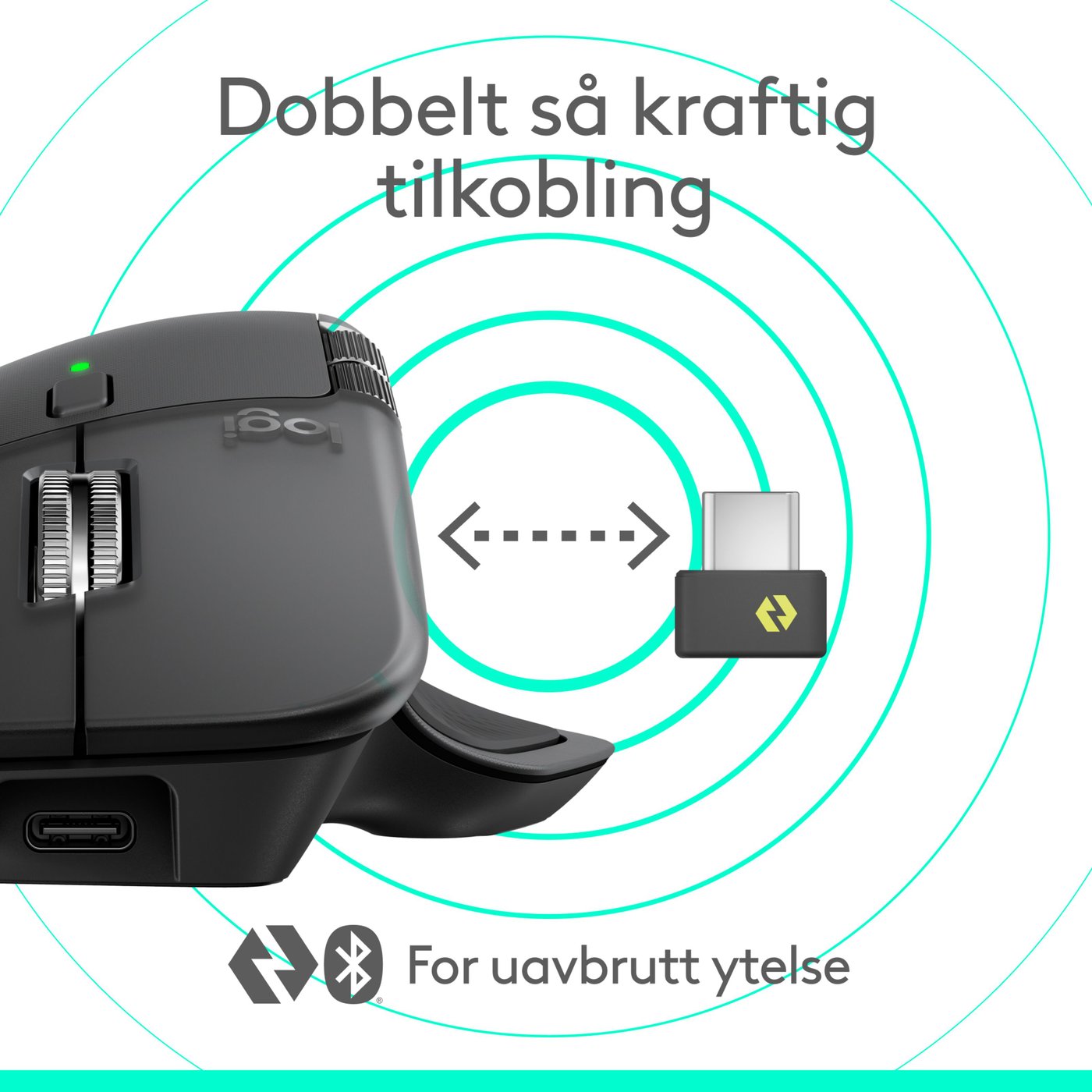 Logitech MX Master 4 Trådløs ergonomisk mus Graphite