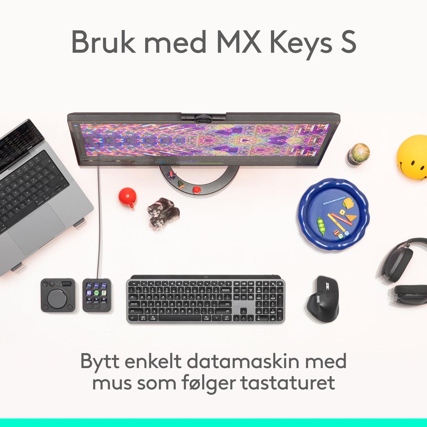 Logitech MX Master 4 Trådløs ergonomisk mus Graphite