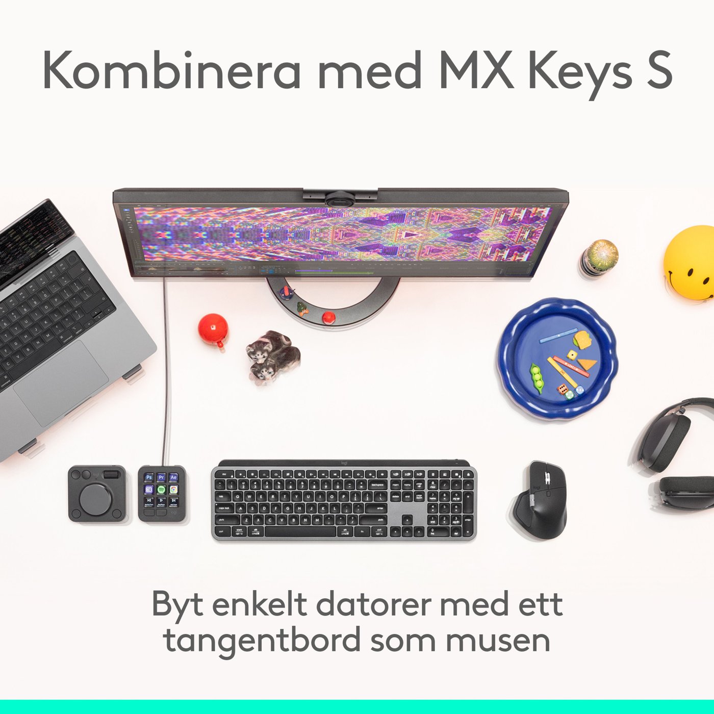 Logitech MX Master 4 Trådlös ergonomisk datormus Graphite
