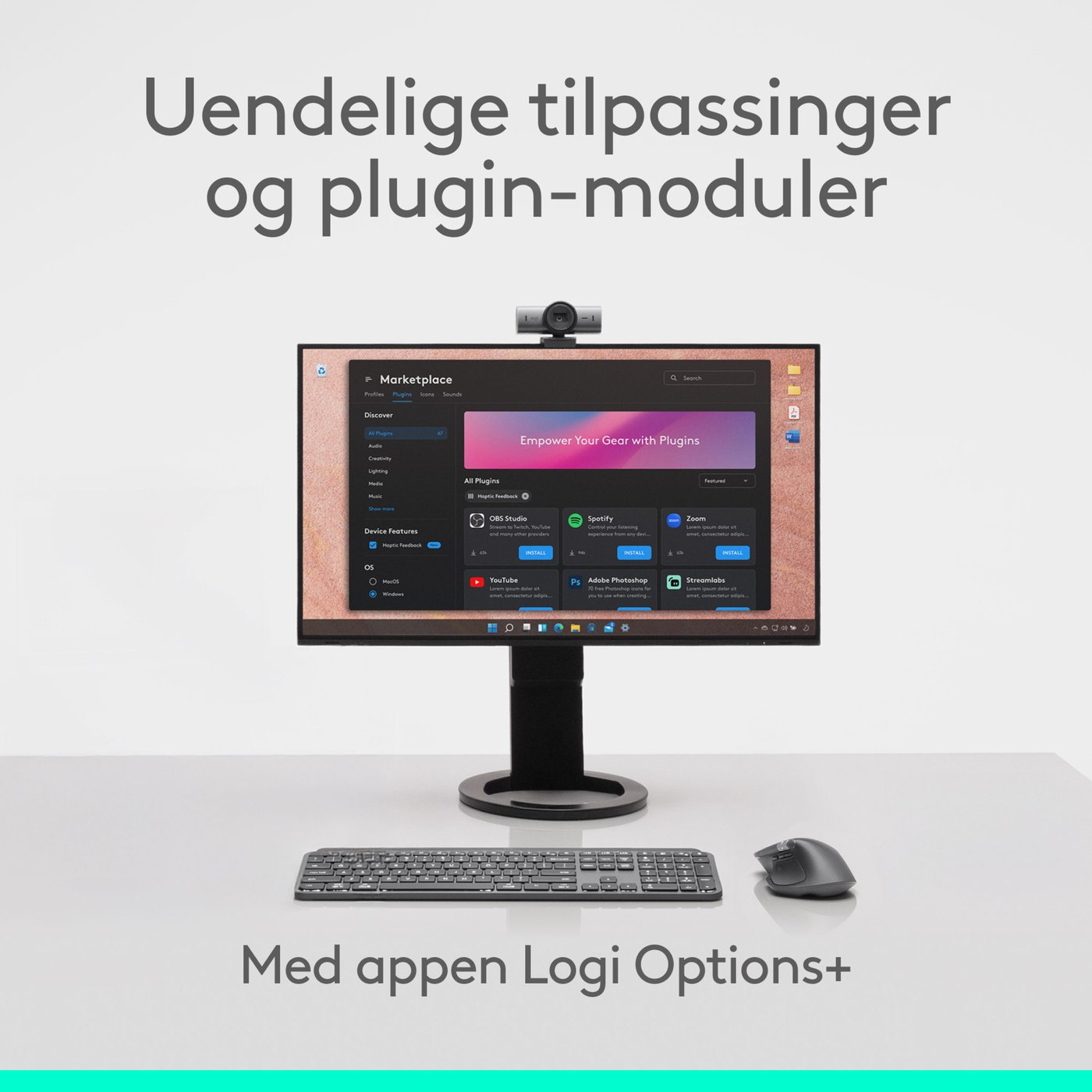 Logitech MX Master 4 Trådløs ergonomisk mus Graphite