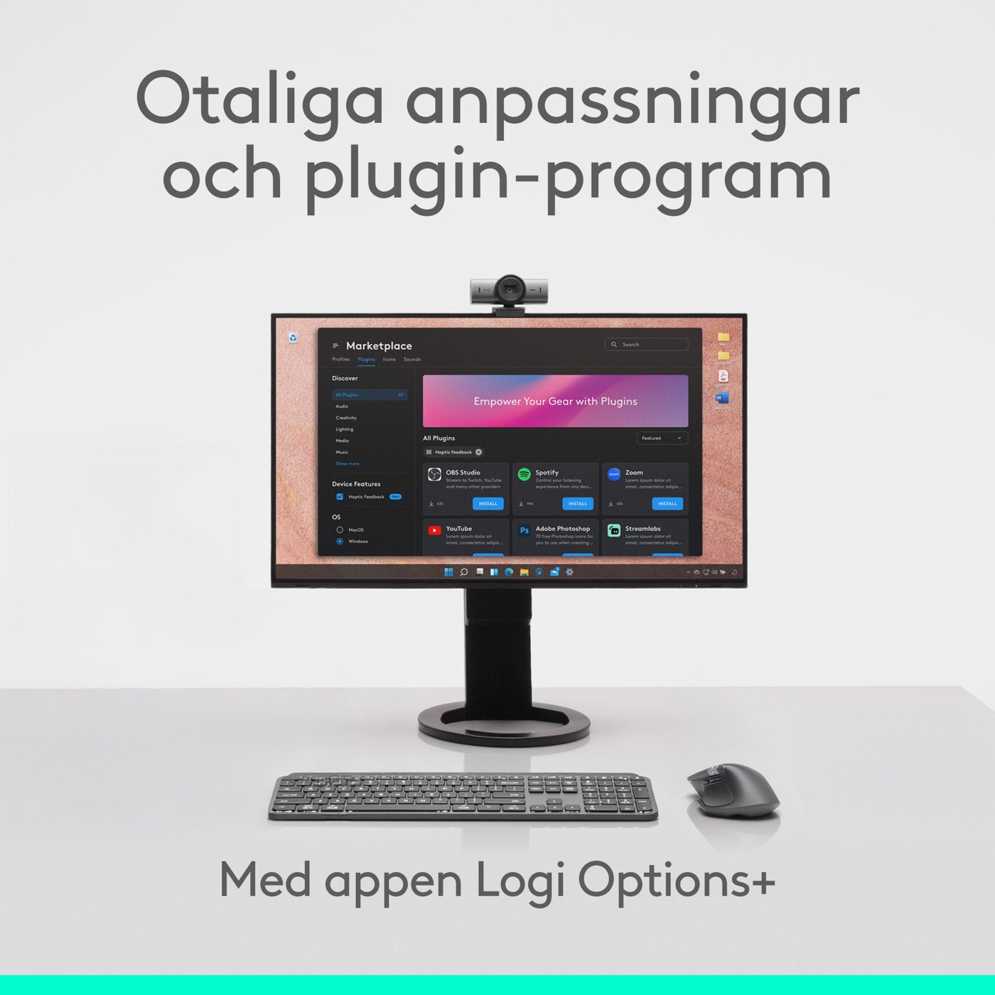 Logitech MX Master 4 Trådlös ergonomisk datormus Graphite