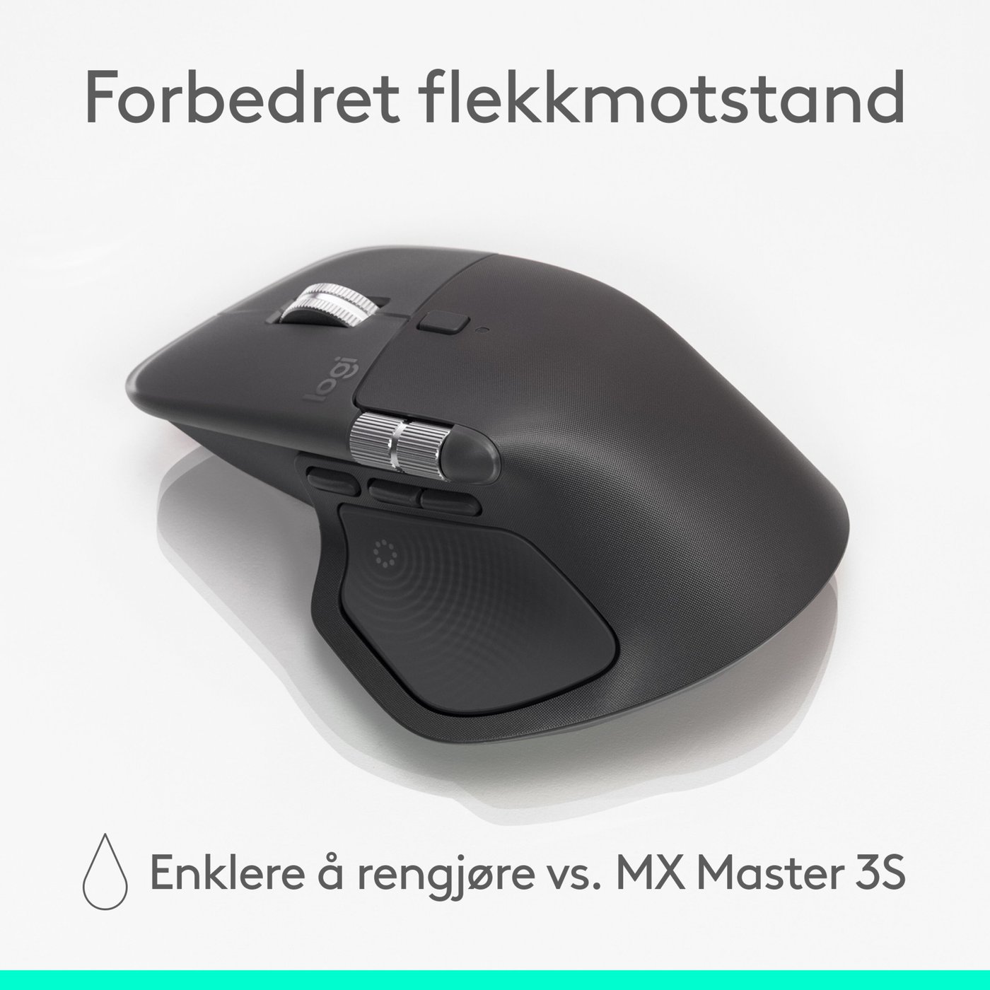 Logitech MX Master 4 Trådløs ergonomisk mus Graphite