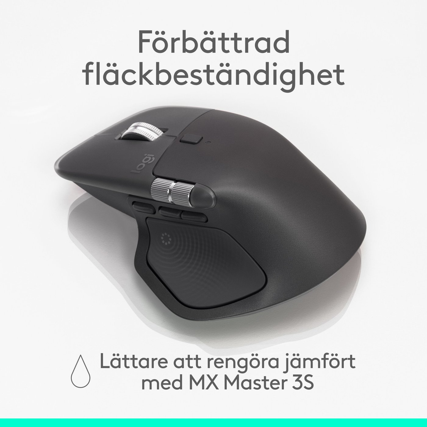 Logitech MX Master 4 Trådlös ergonomisk datormus Graphite