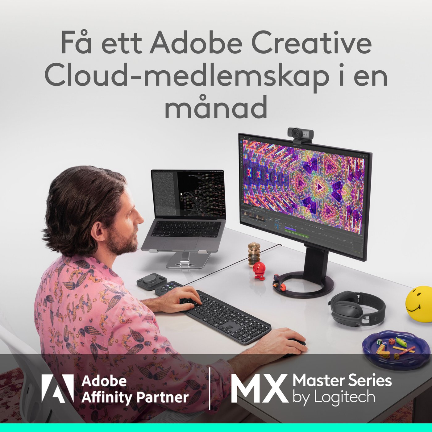 Logitech MX Master 4 Trådlös ergonomisk datormus Graphite