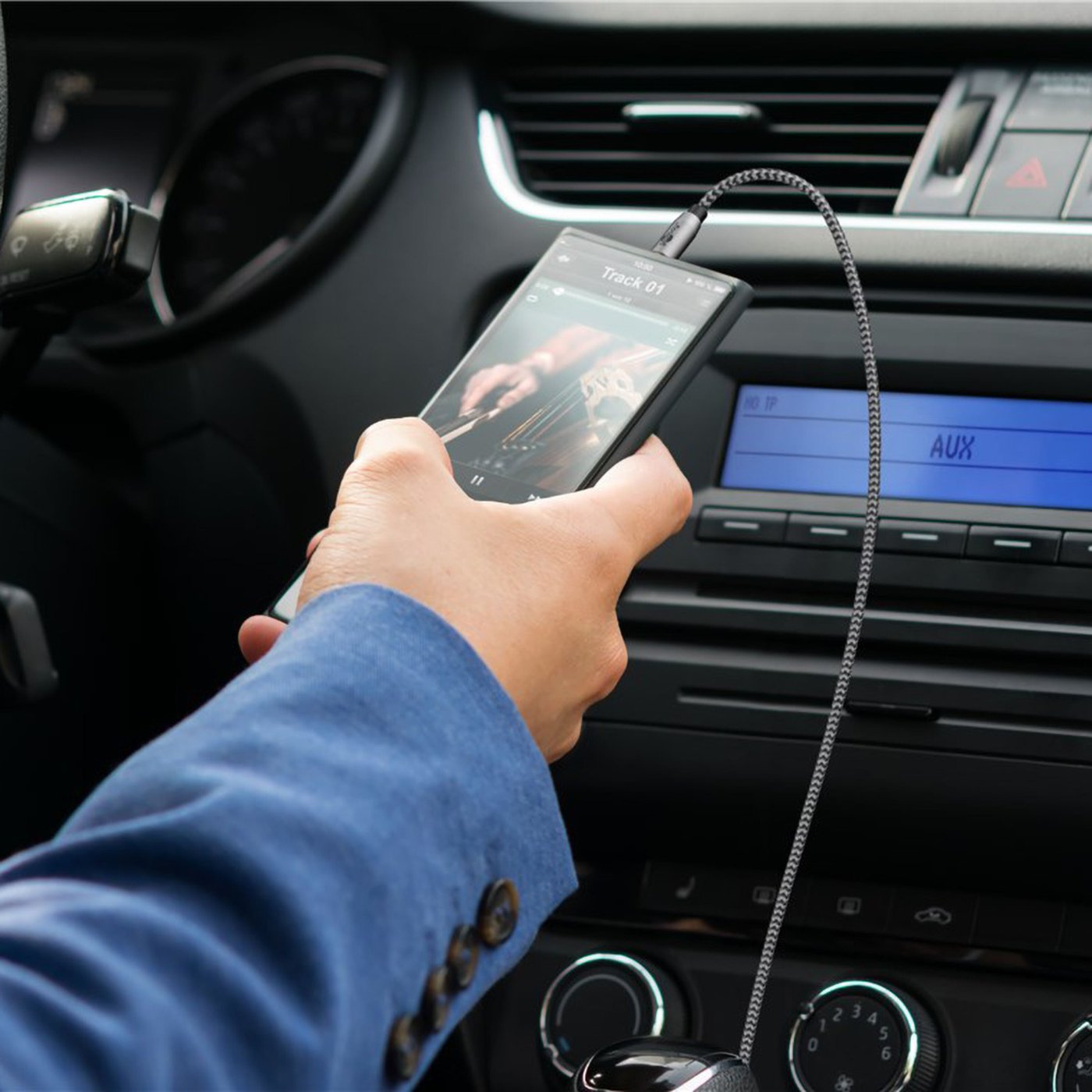 AUX-ljudkabel 3,5 mm 1 m