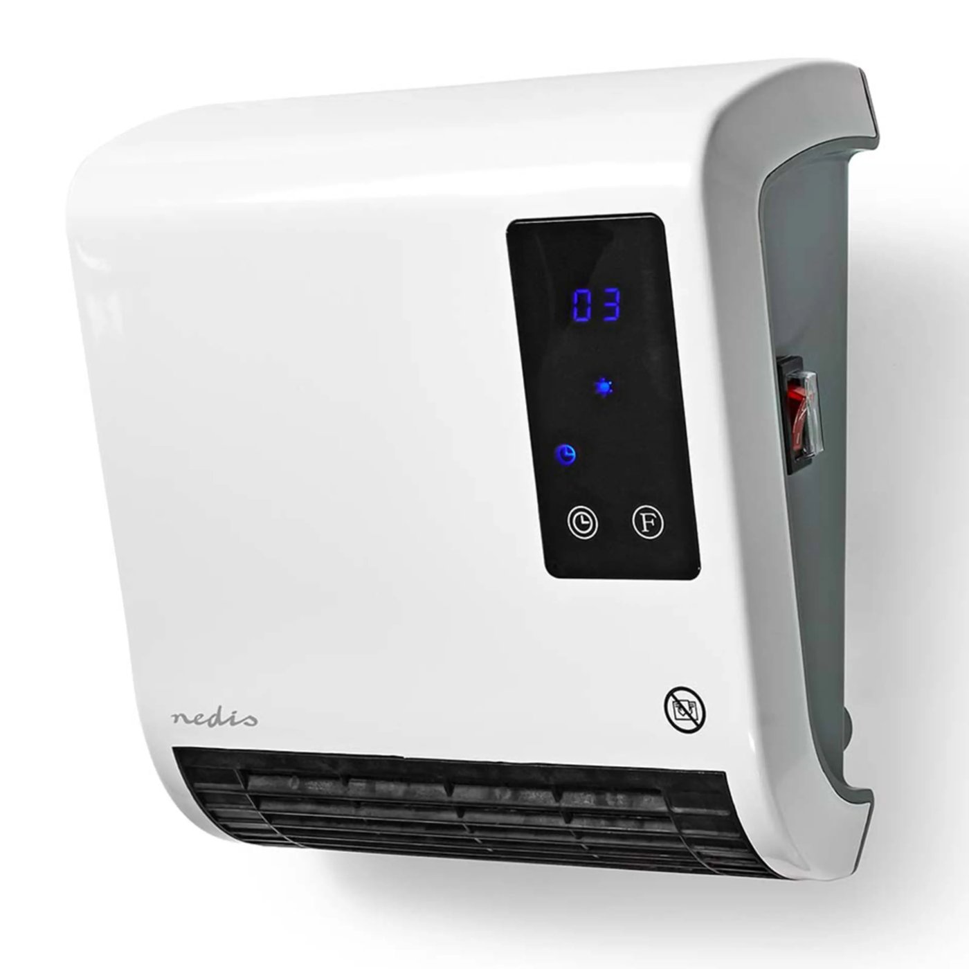 Nedis badrumsvärmare – 2000 W med fjärrkontroll