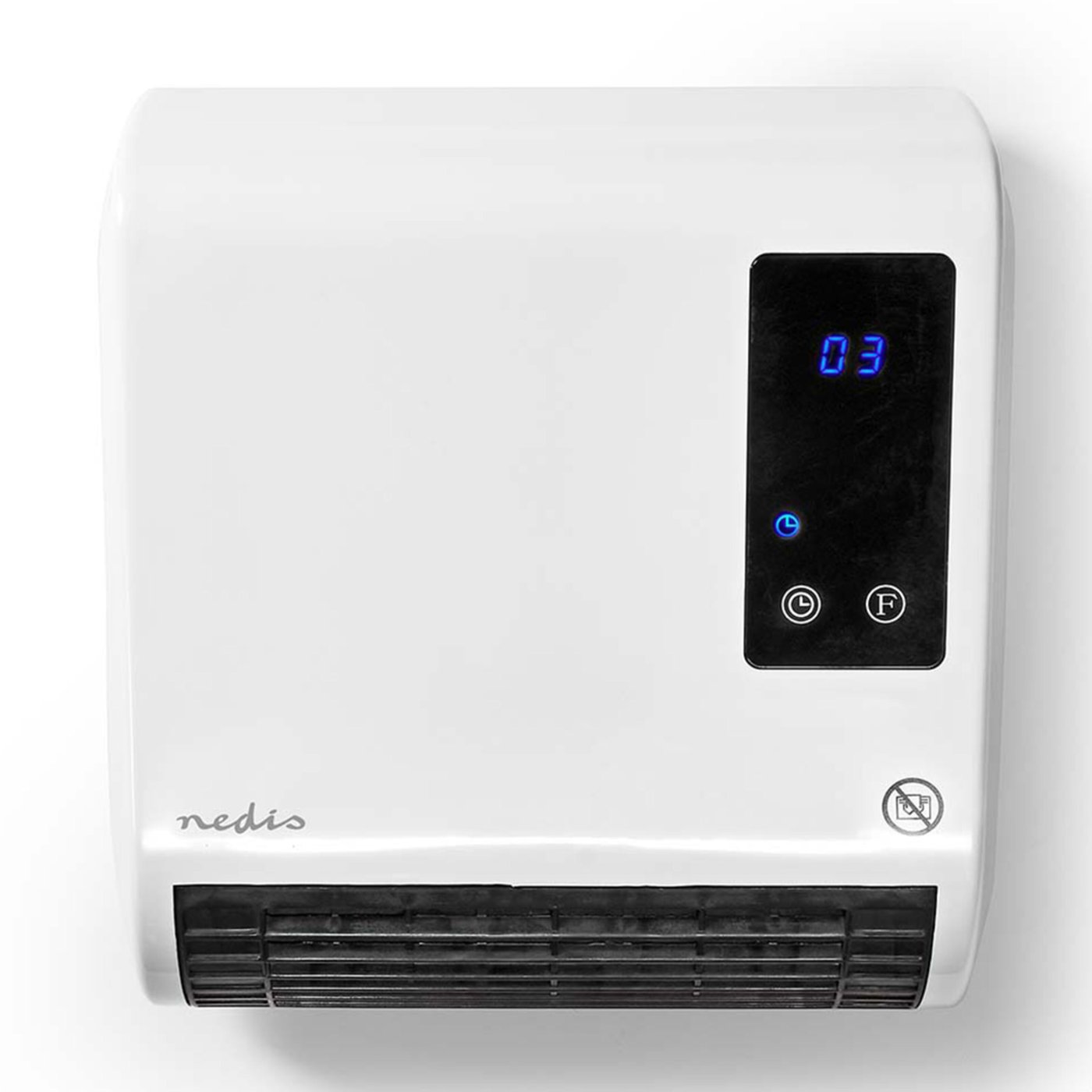 Nedis Baderomsovn – 2000 W med fjernkontroll