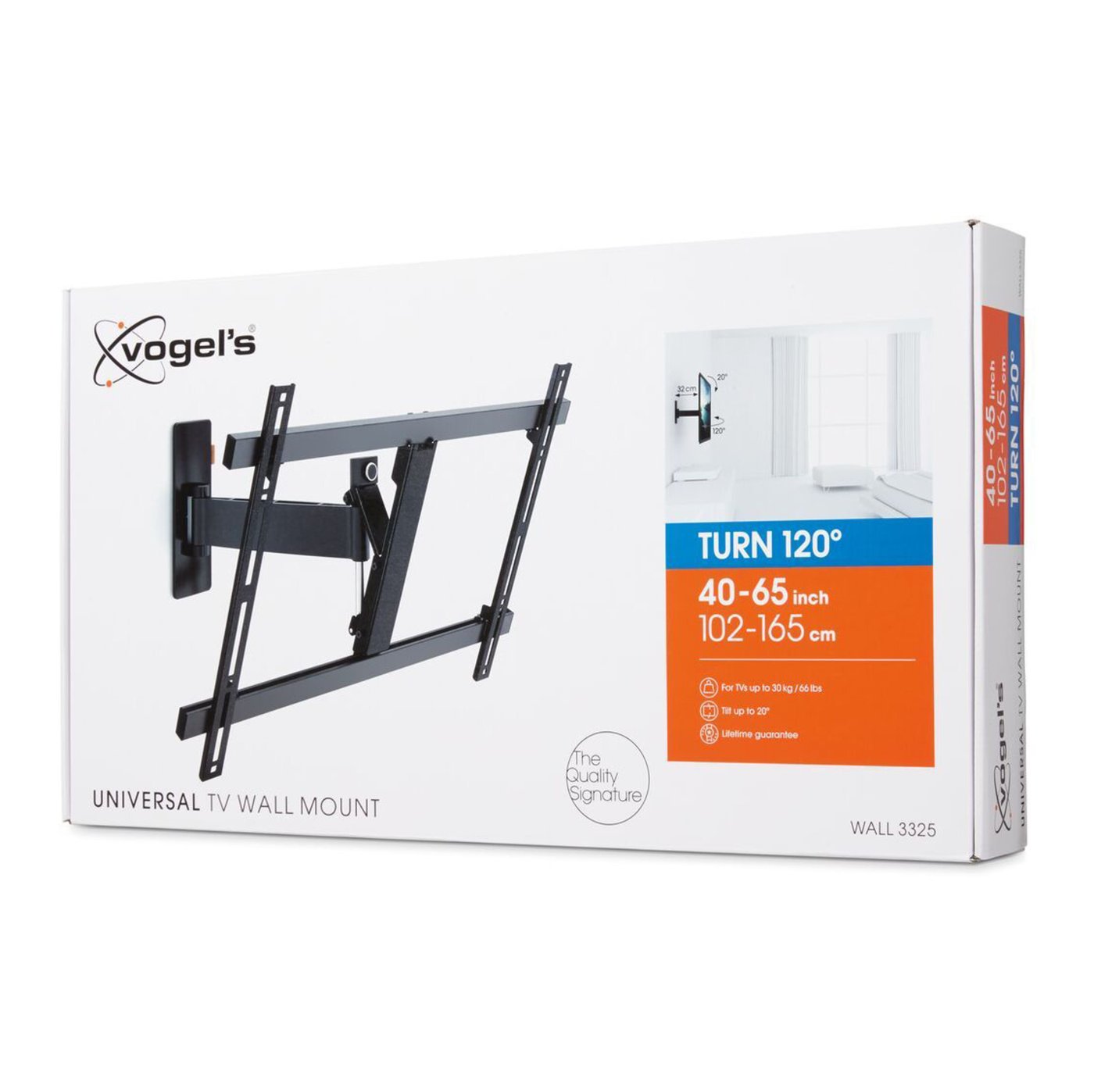 Vogels WALL 3325 full-motion Väggfäste för tv 40" till 65"