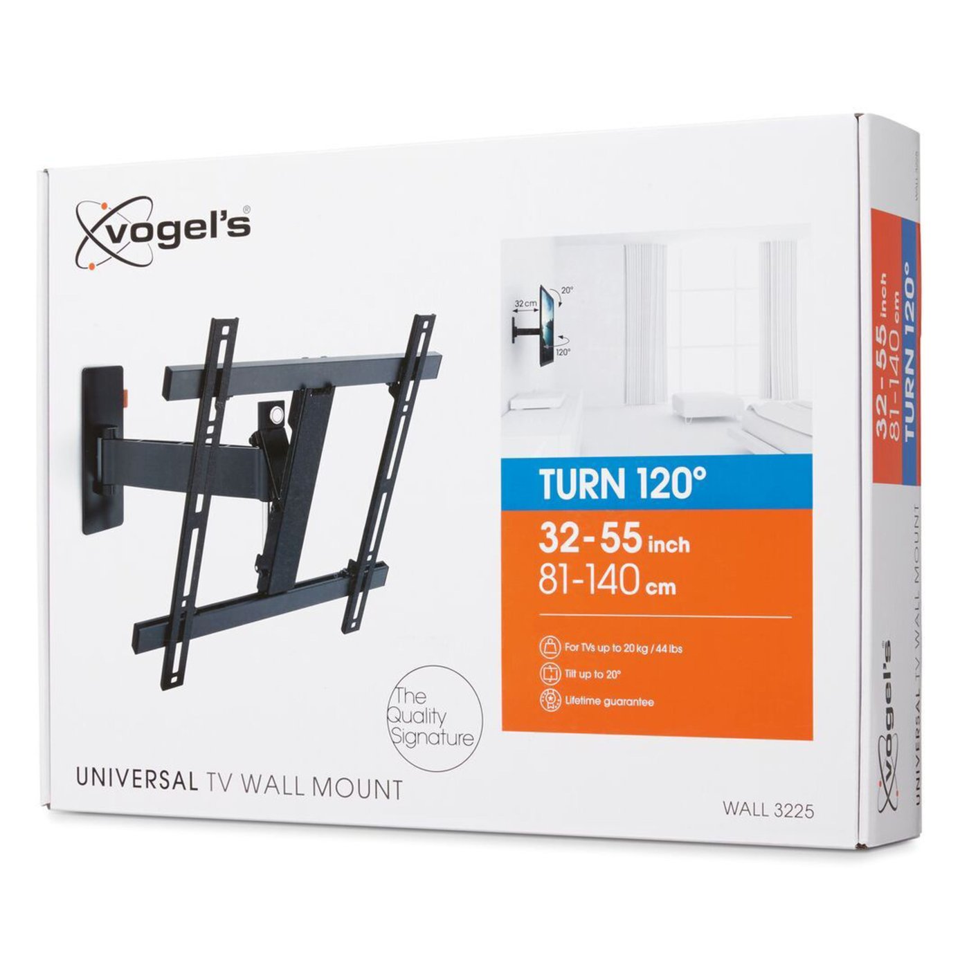 Vogels WALL 3225 full-motion Väggfäste för tv 32" till 55"