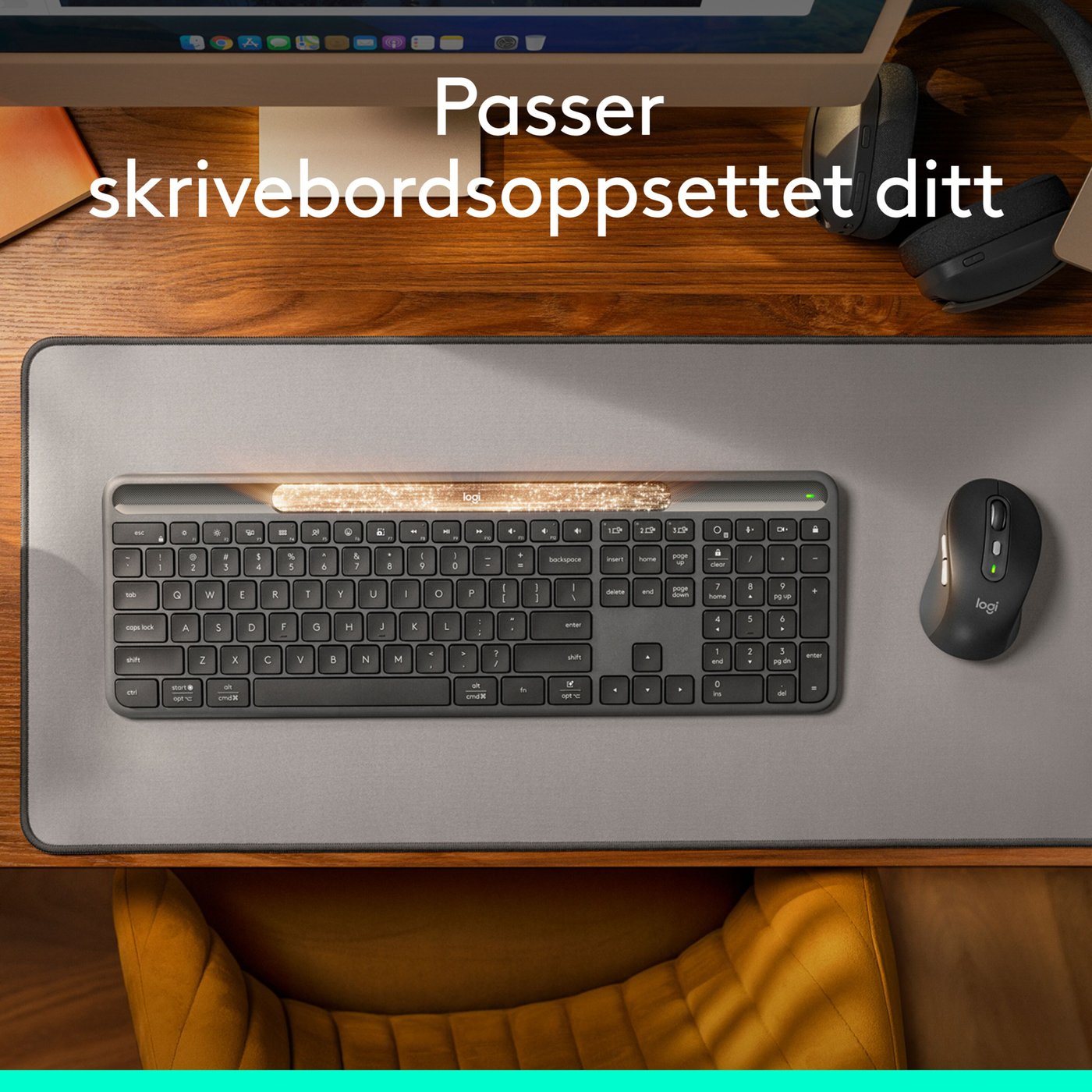 Logitech Signature Slim Solar+ Trådløst tastatur