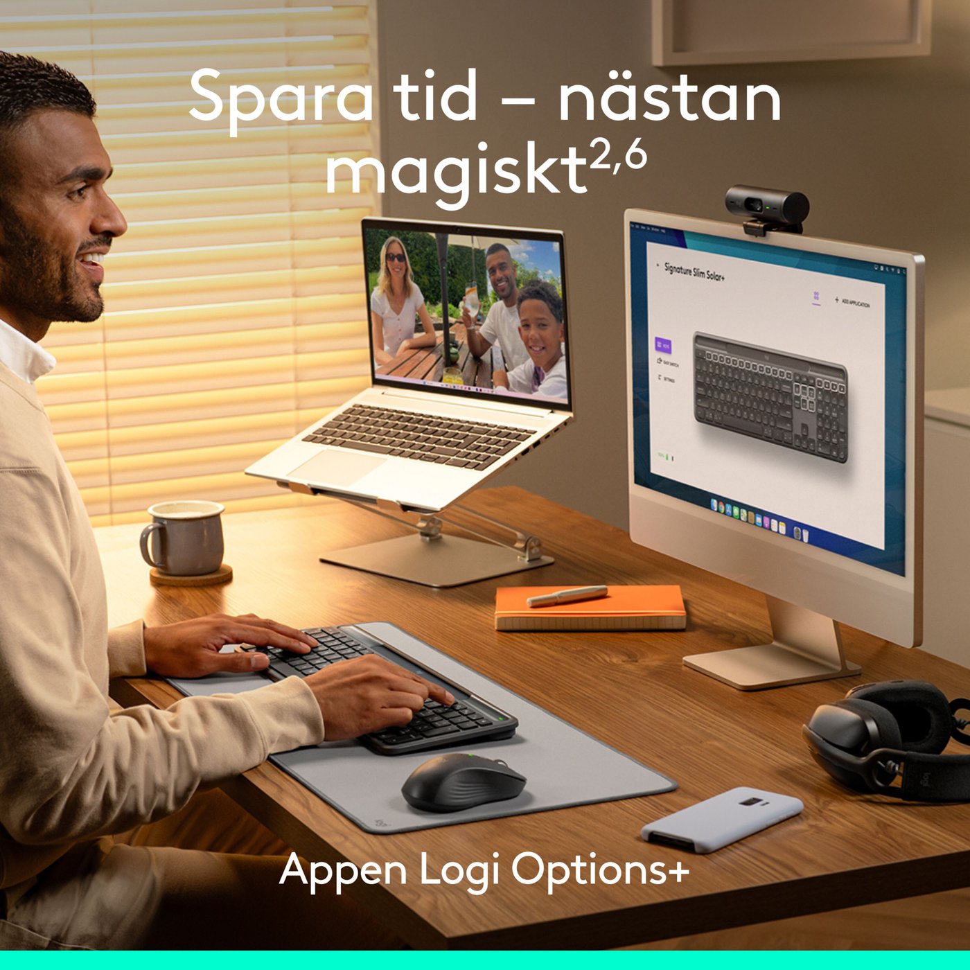 Logitech Signature Slim Solar+ Trådlöst tangentbord