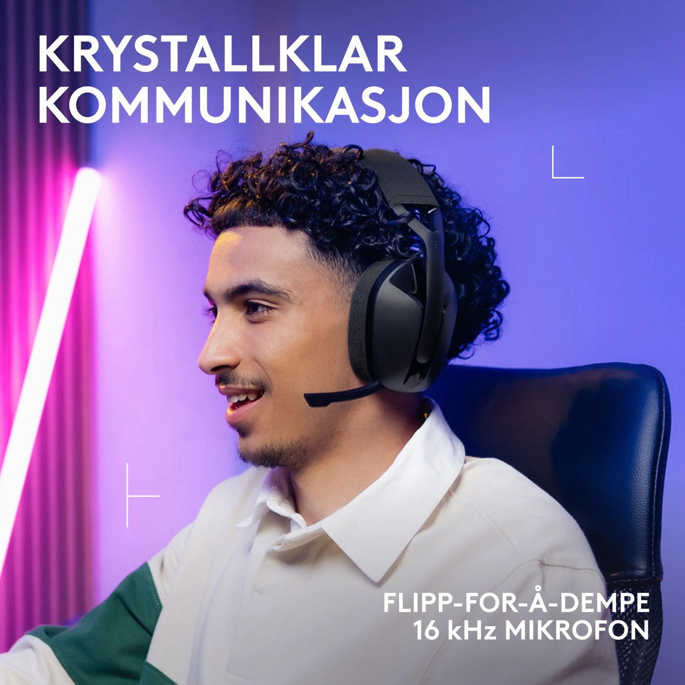 Logitech G321 Trådløst gamingheadset Svart
