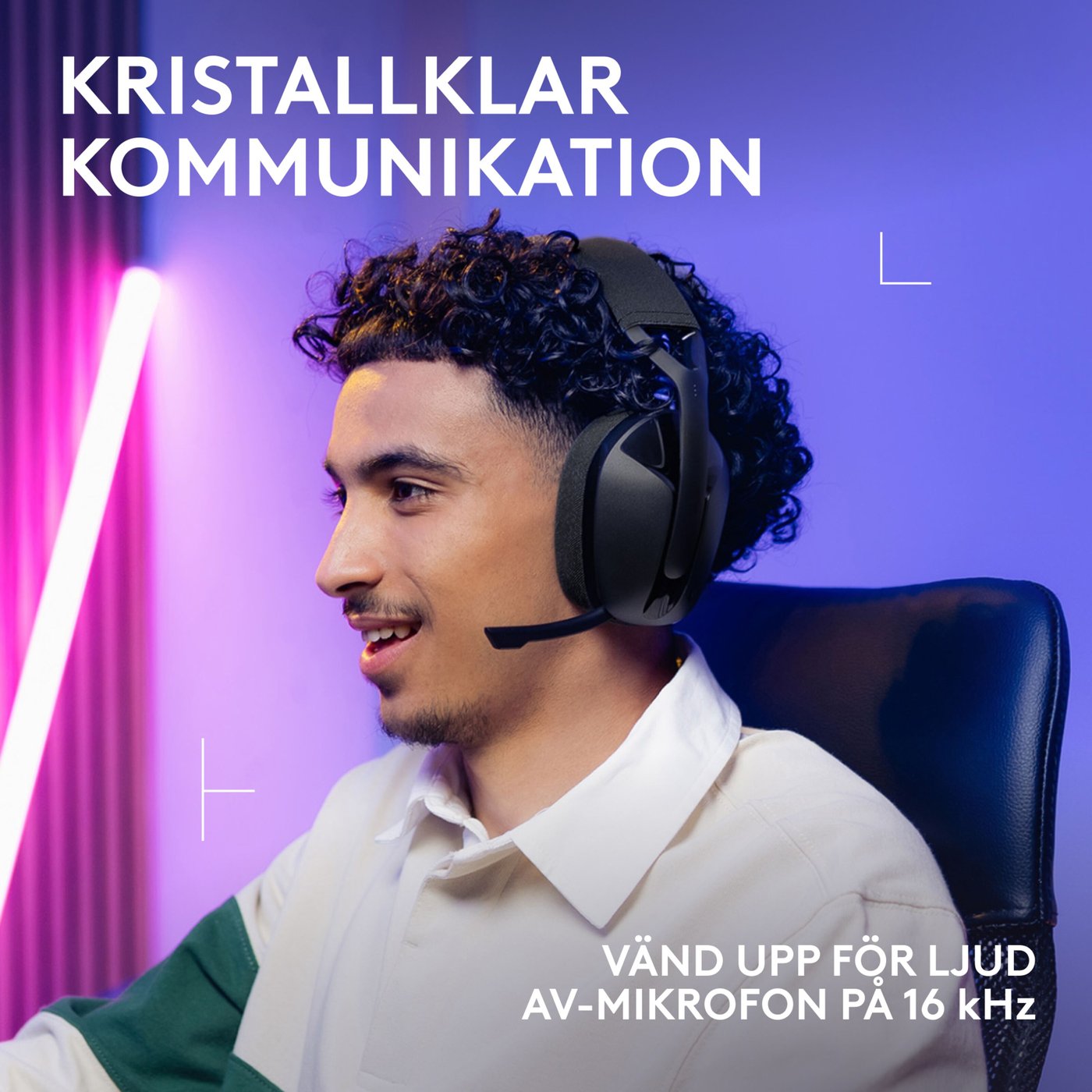 Logitech G321 Trådlöst gamingheadset Svart