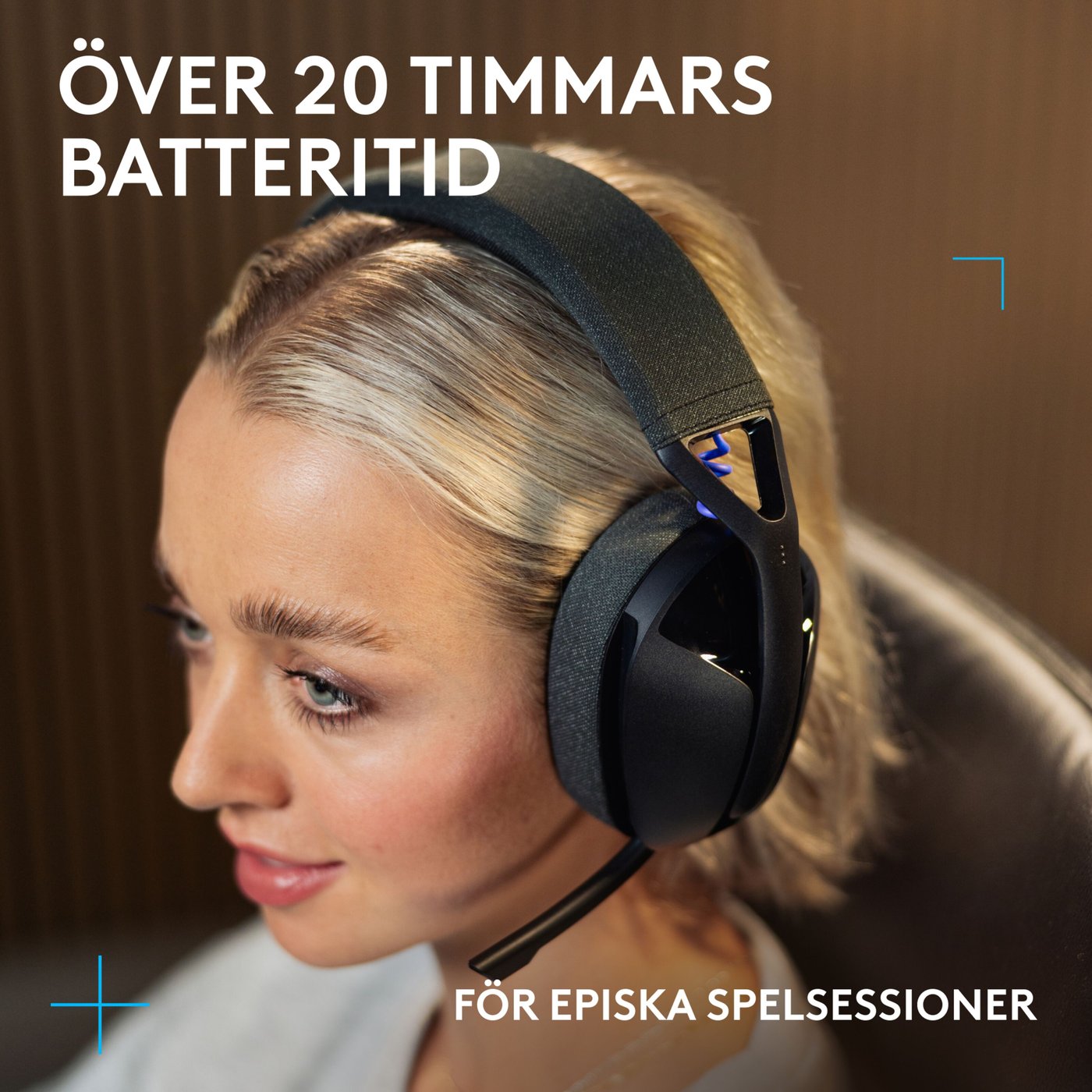 Logitech G321 Trådlöst gamingheadset Svart