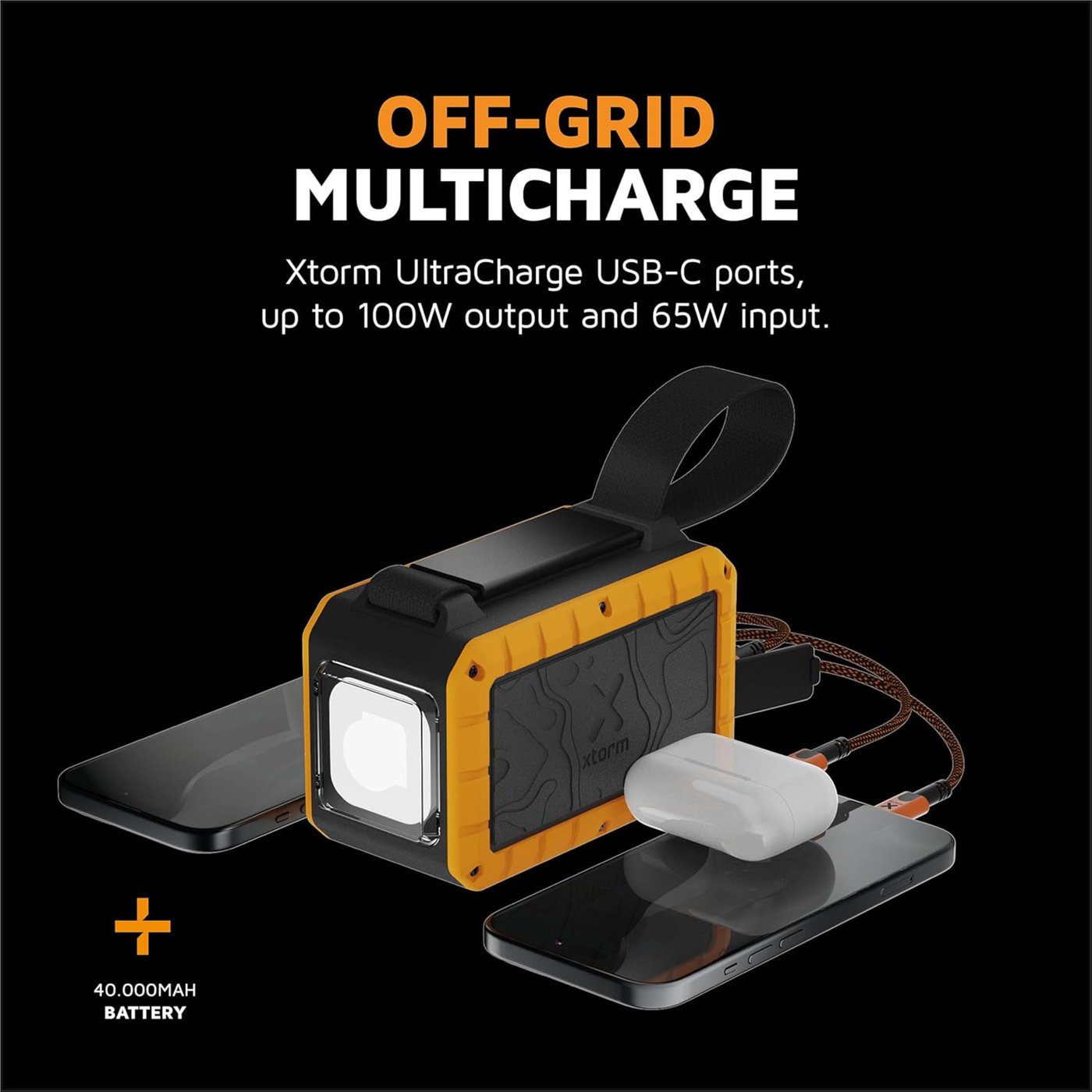 Xtorm Rugged XR204 Flashlight Powerbank 40000 mAh