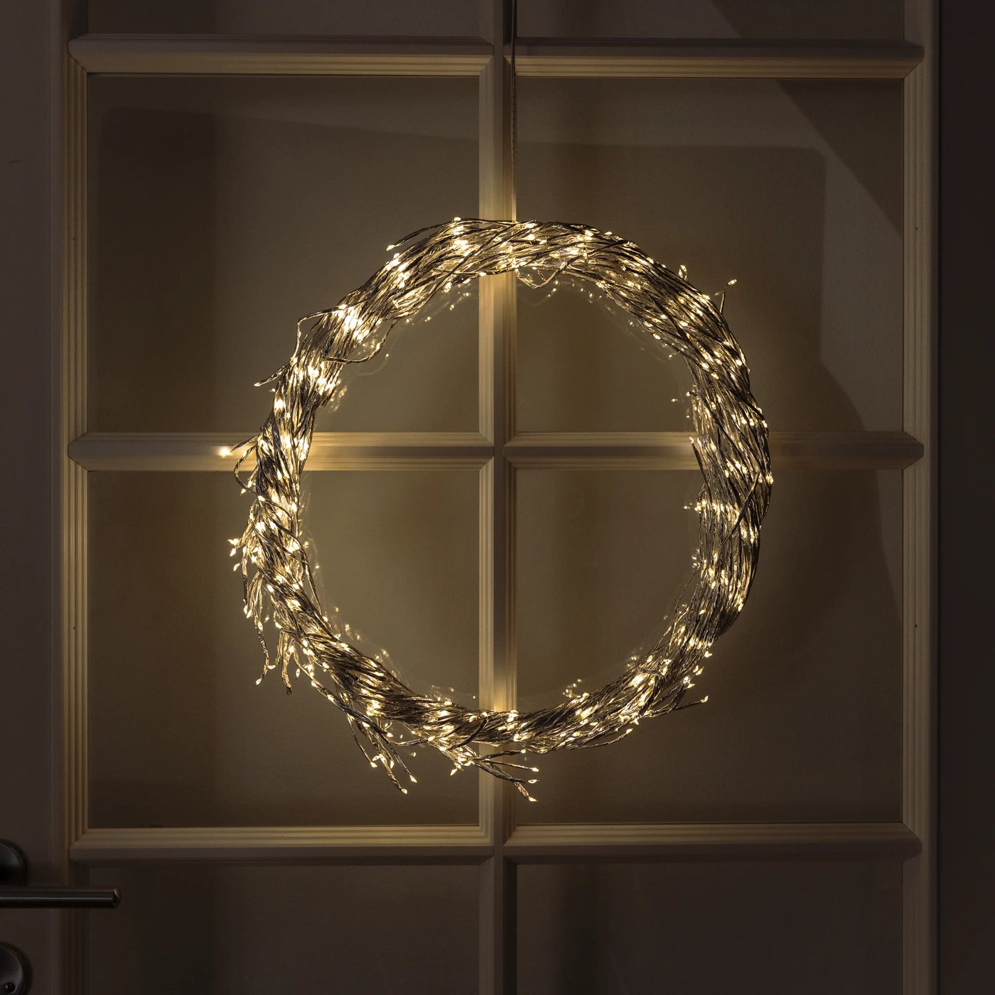 Lyskrans Ring 936 LED Ø50 cm (sølv)