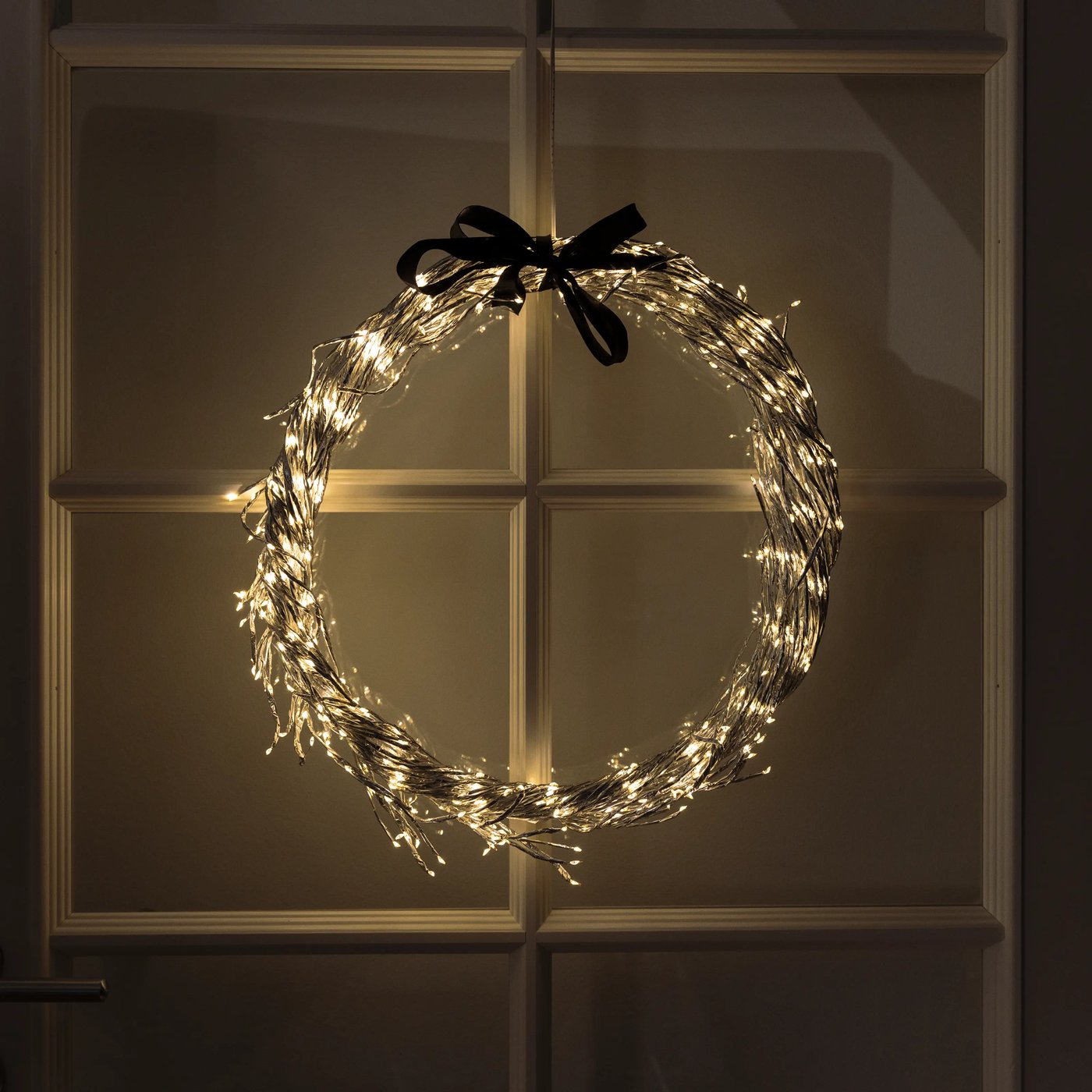Lyskrans Ring 936 LED Ø50 cm (sølv)