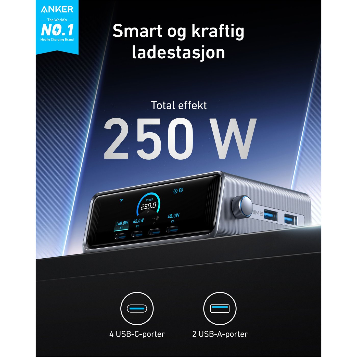 Anker Prime 250W GaN Charger