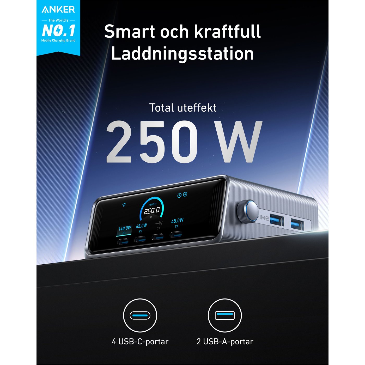 Anker Prime 250W GaN Charger