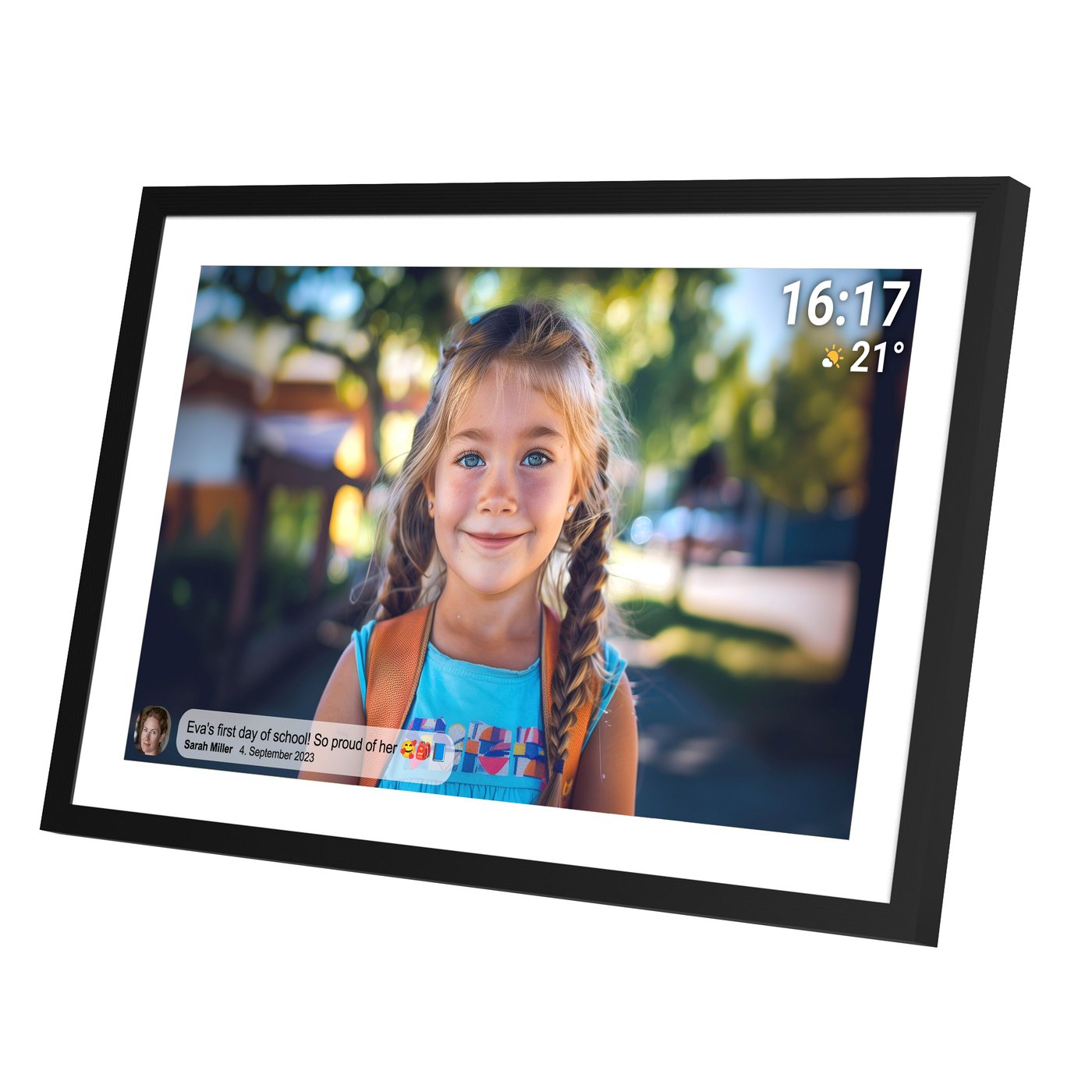Denver Frameo Digital fotoram 15,6” med wifi Svart