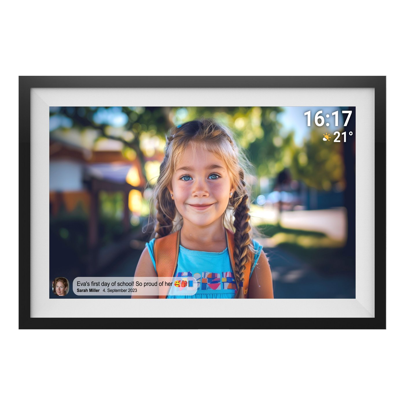 Denver Frameo Digital fotoram 15,6” med wifi Svart
