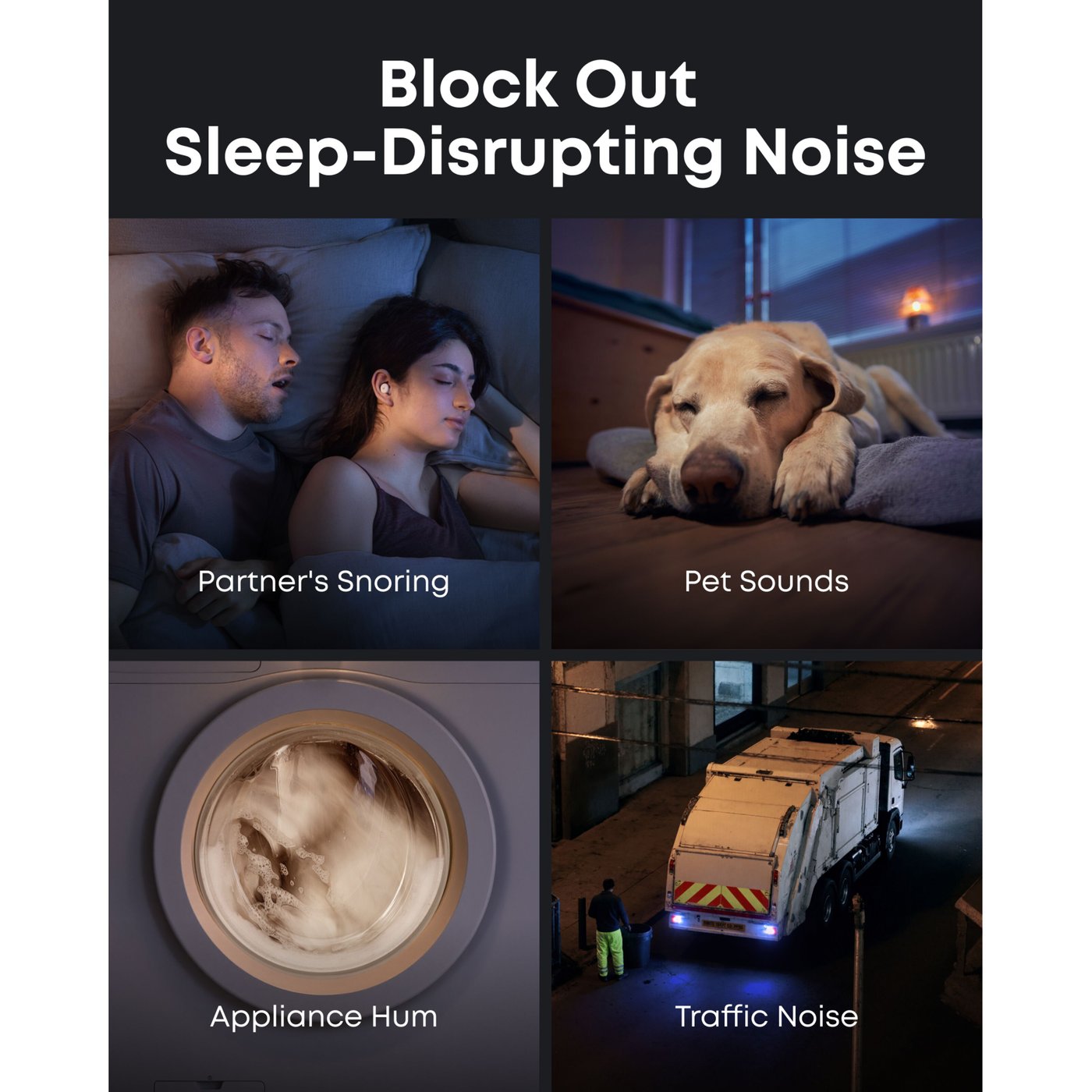 Soundcore Sleep A30 sovhörlurar Vit