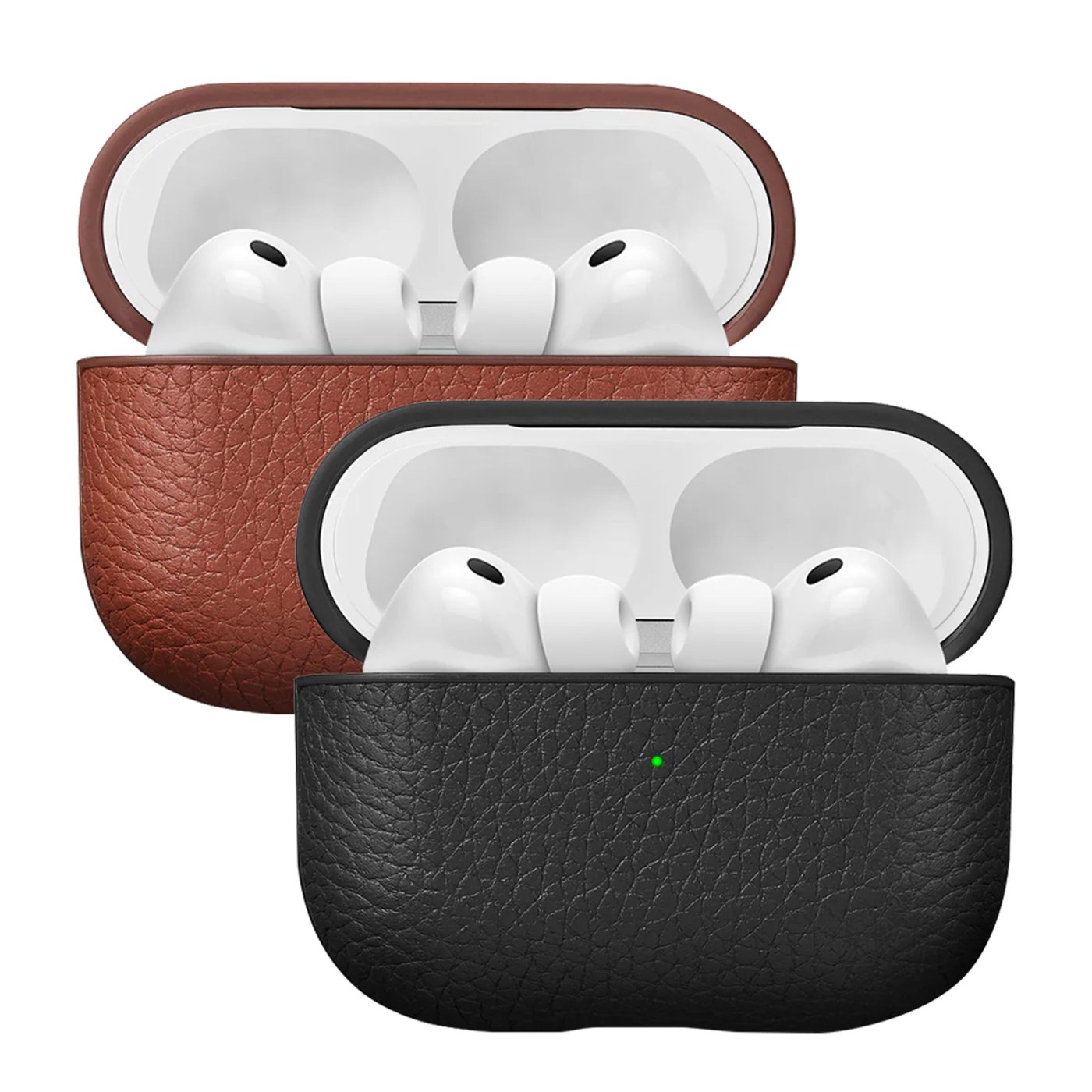 WOOLNUT Skal i läder till AirPods Pro 3-laddfodral Cognac