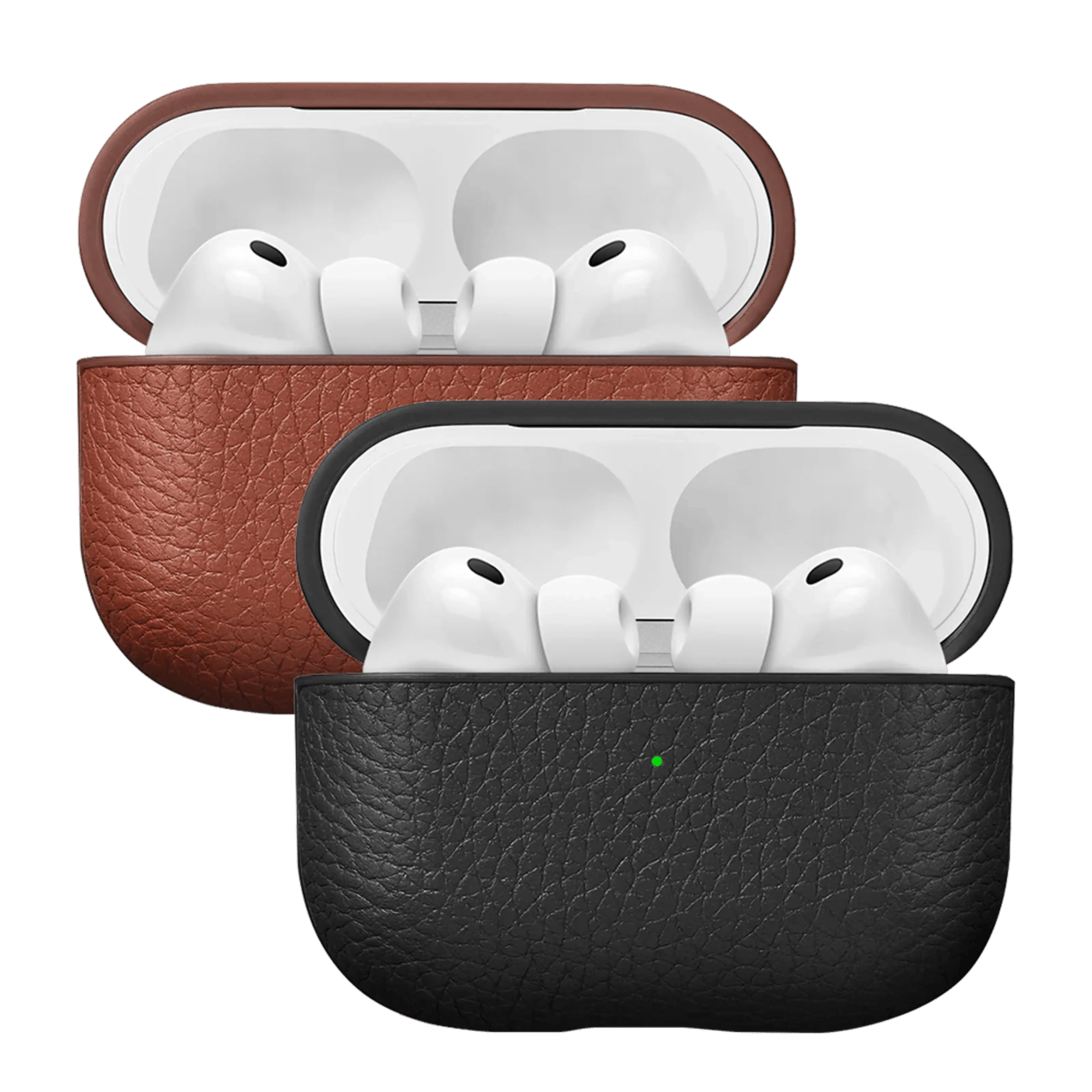 WOOLNUT Skal i läder till AirPods Pro 3-laddfodral Cognac