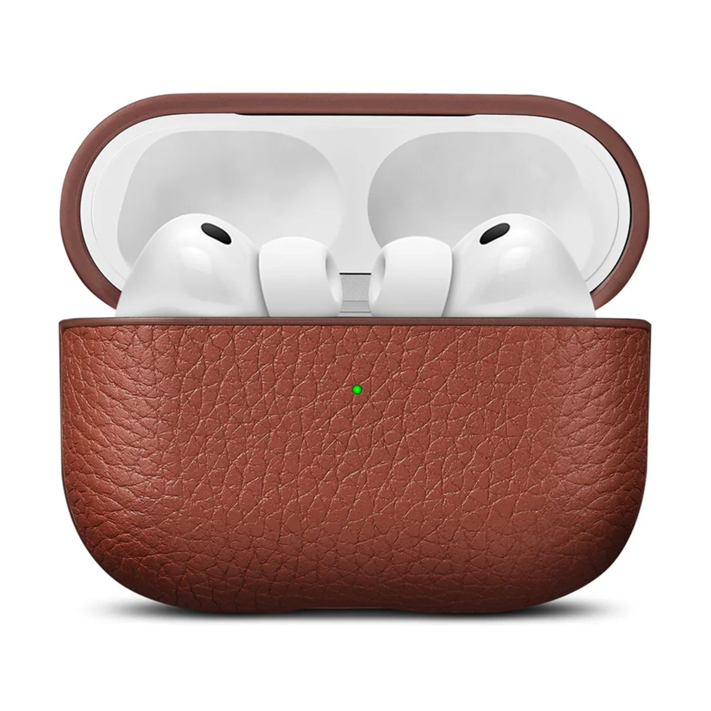 WOOLNUT Skal i läder till AirPods Pro 3-laddfodral Cognac