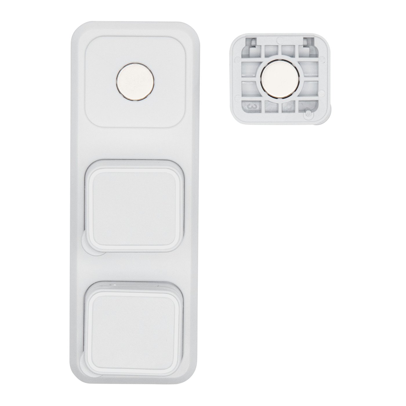 Luxorparts Magnetisk kabelklämma med basplatta Vit (6-pack)