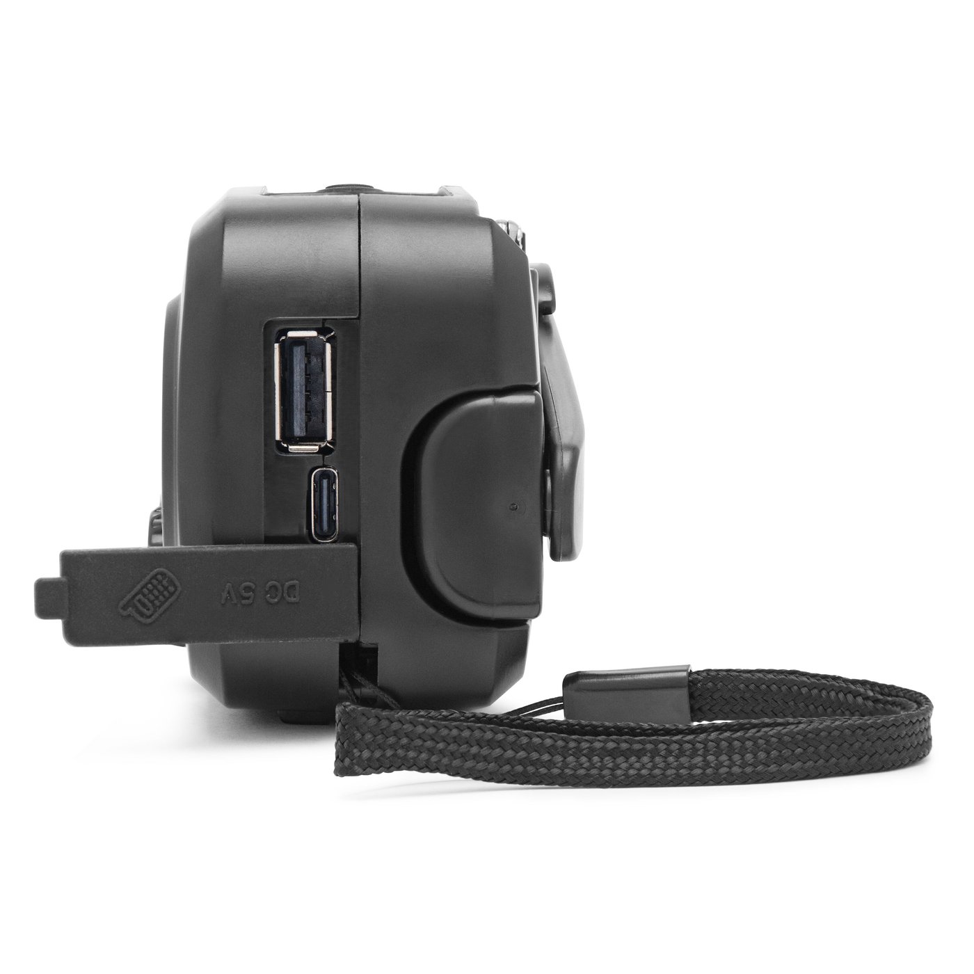 Luxorparts Nödradio med USB-, vev- och solcellsladdning