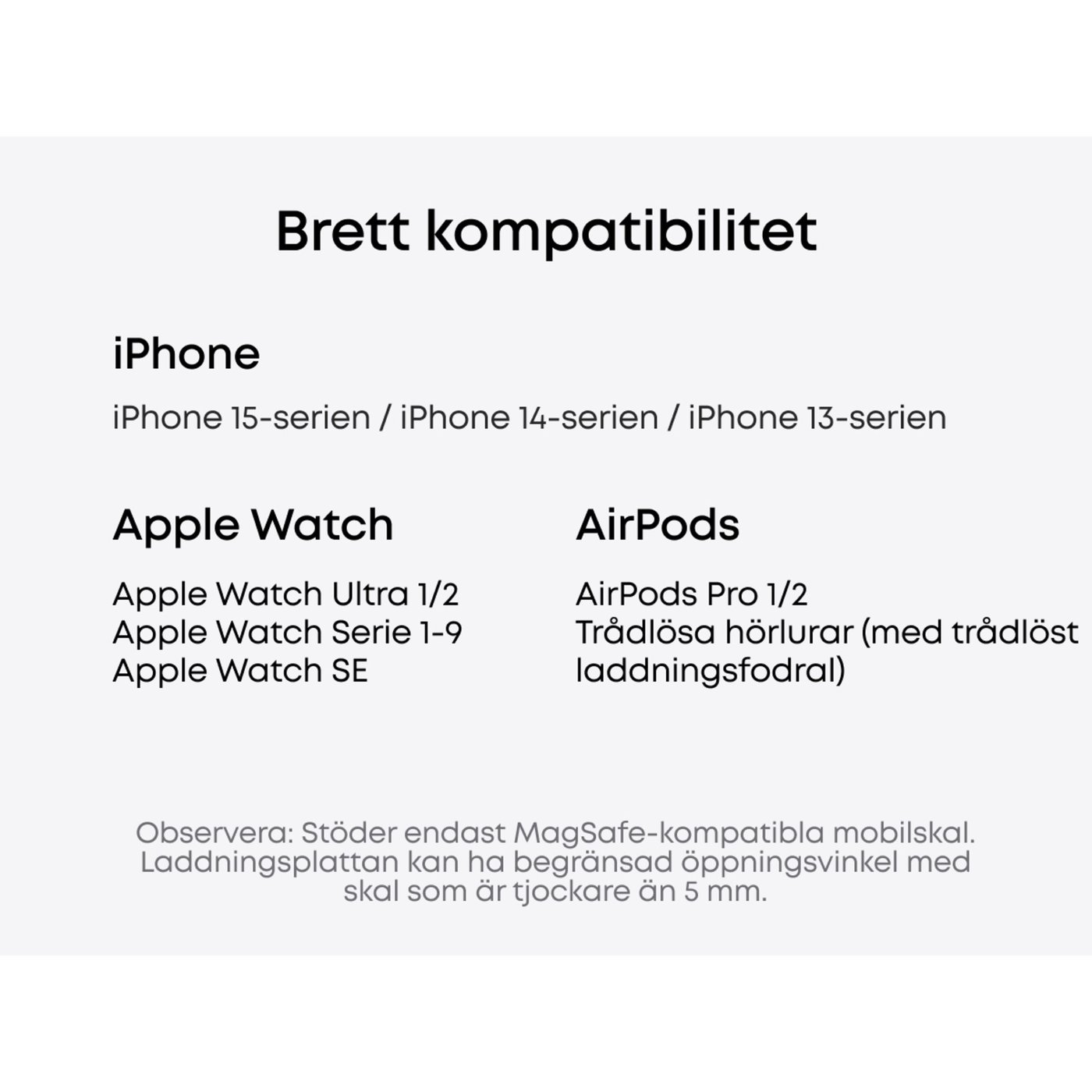 Anker MagGo Trådlös och vikbar 3-i-1-laddstation Svart