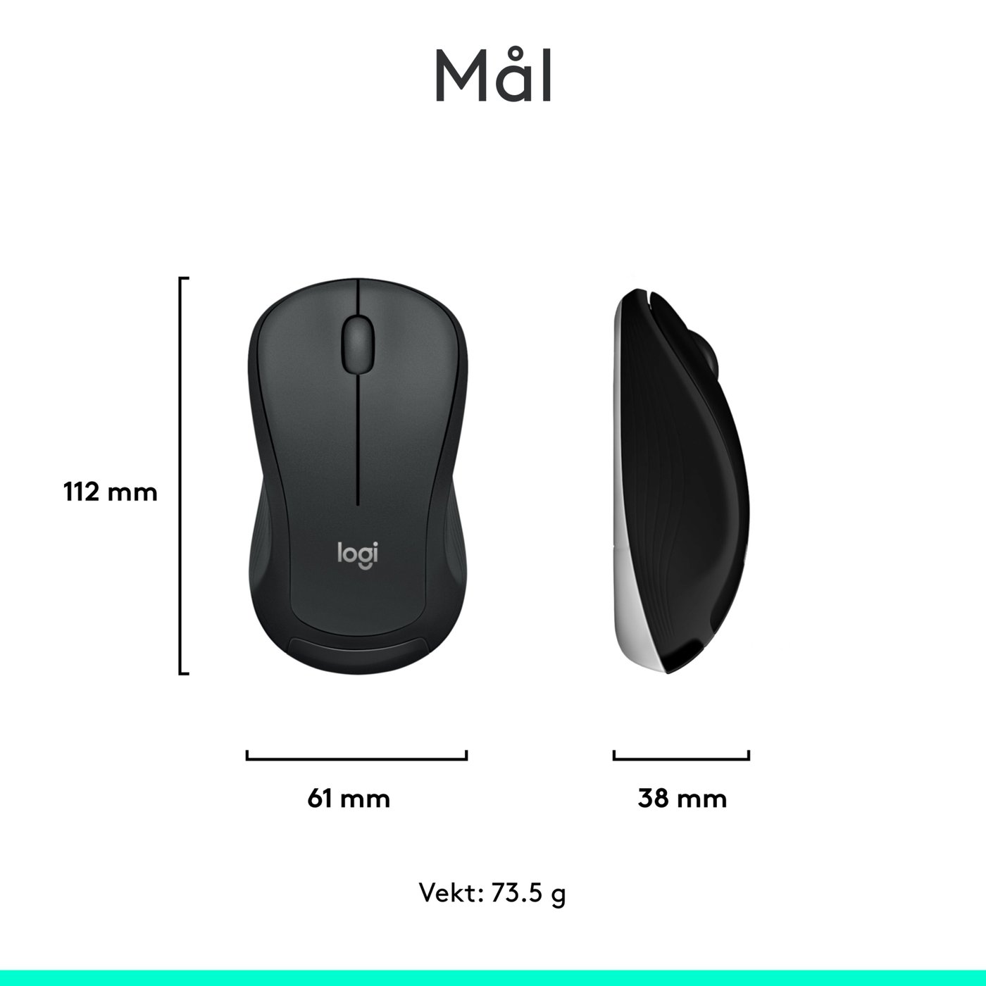 Logitech MK540 Trådløst tastatur og mus