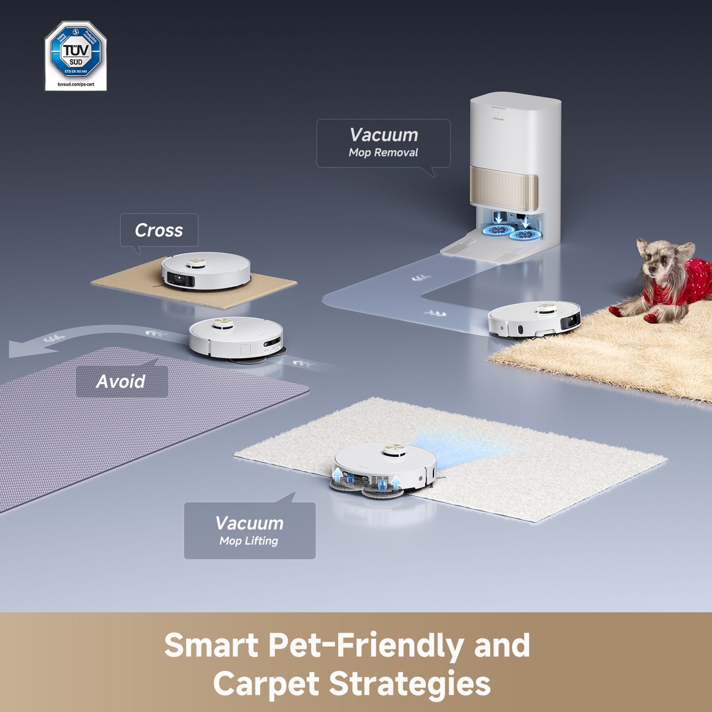 Dreame L40s Pro Ultra Robotstøvsuger Hvit