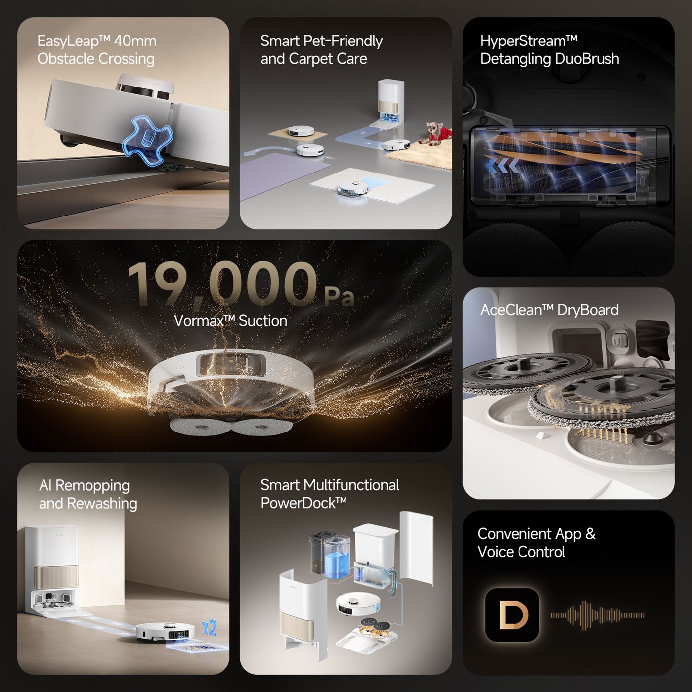 Dreame L40s Pro Ultra Robotstøvsuger Hvit