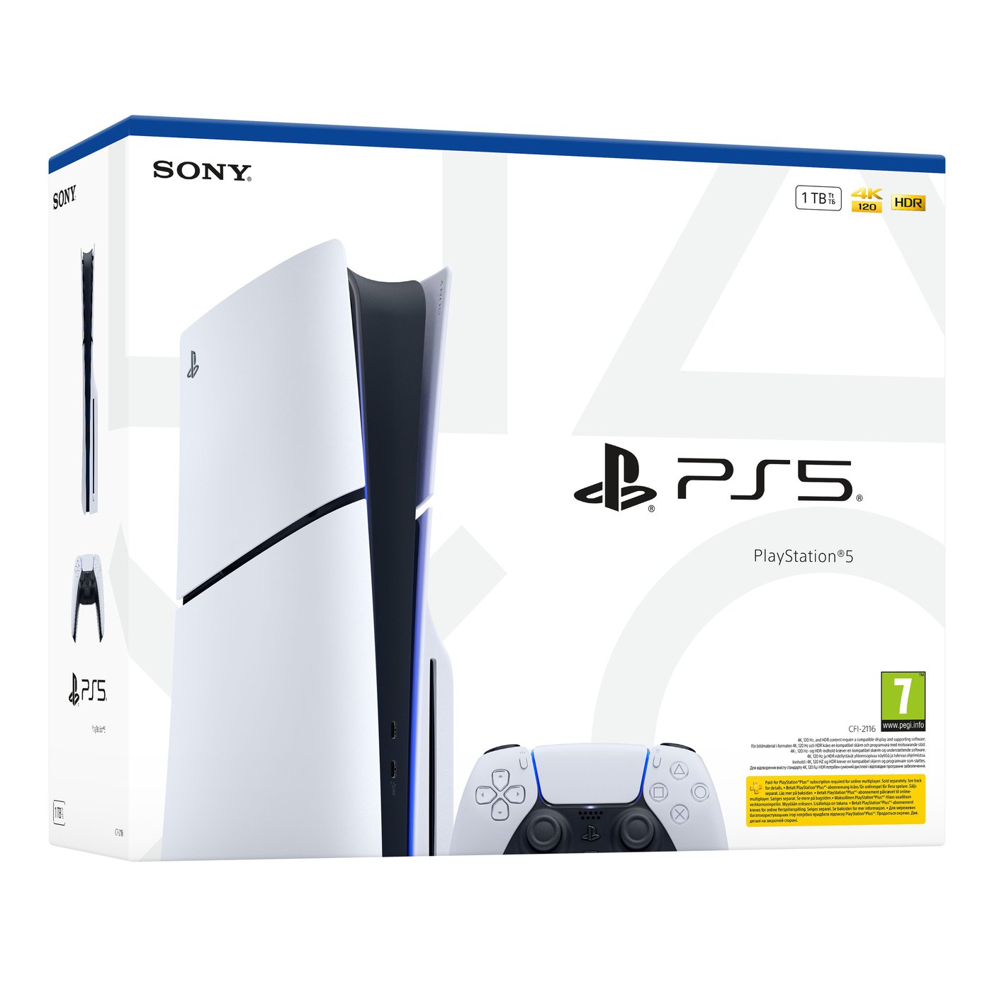 Sony PlayStation 5 Slim Standard Edition med 1 TB SSD