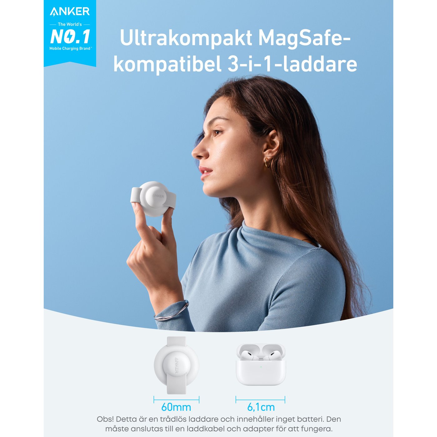 Anker MagGo Wireless Charging 3-in1