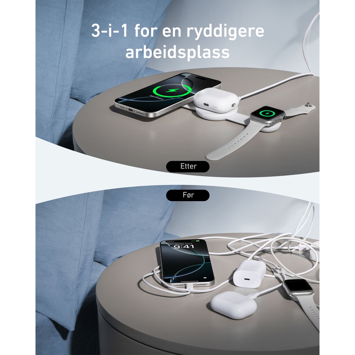 Anker MagGo Wireless Charging 3-in-1