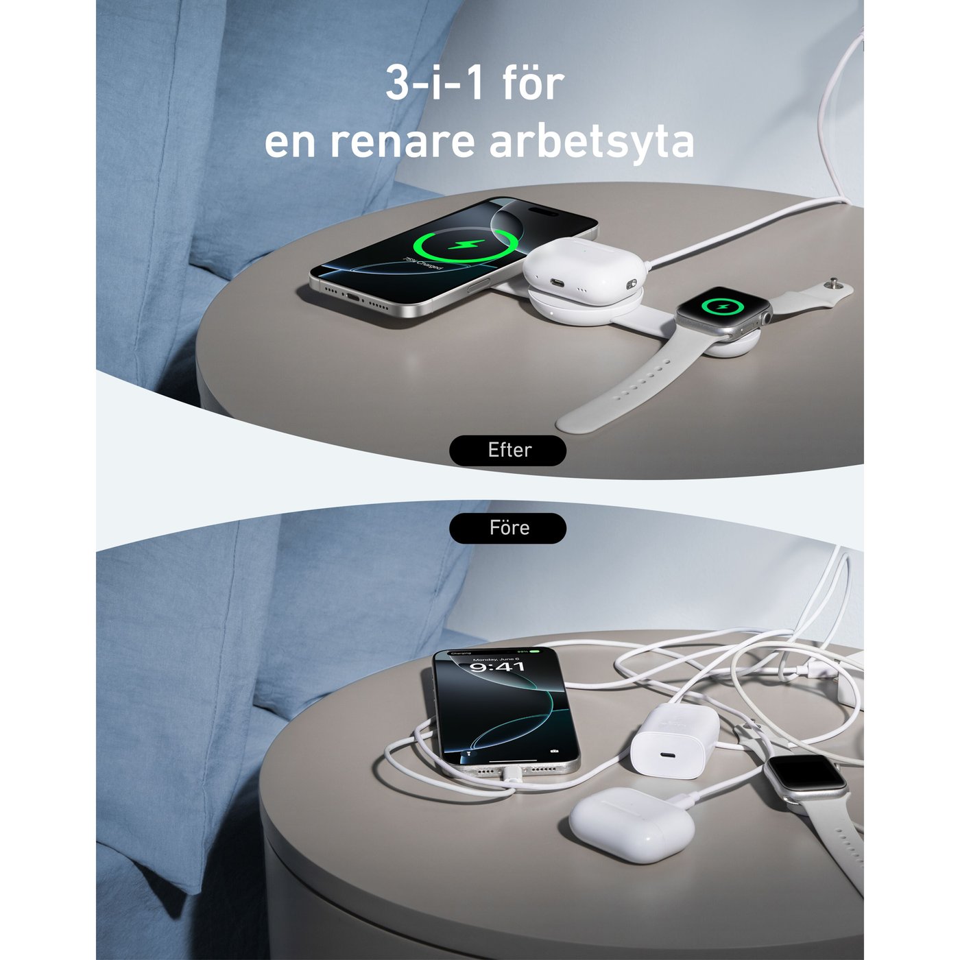 Anker MagGo Wireless Charging 3-in1