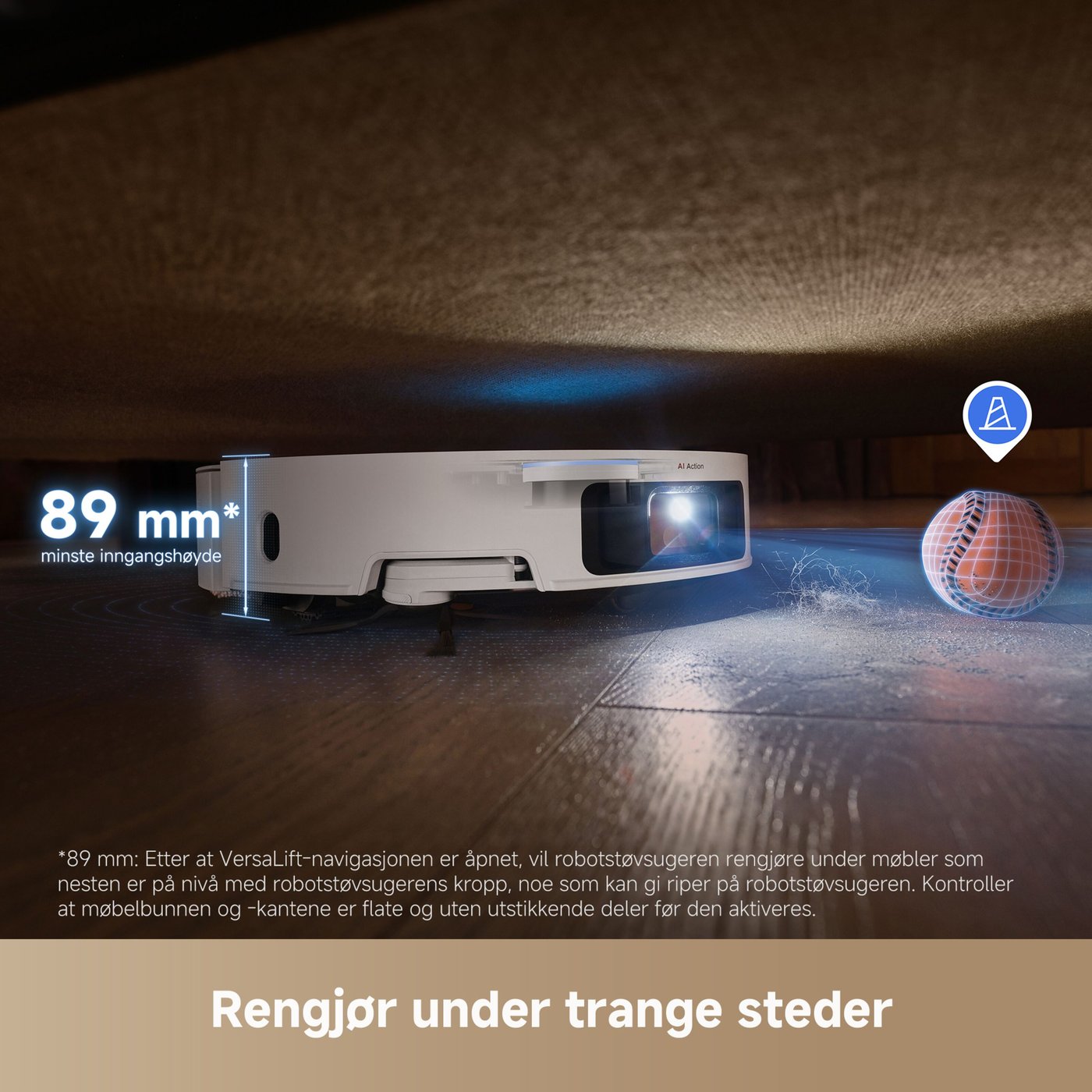 Dreame X50 Ultra Robotstøvsuger Hvit