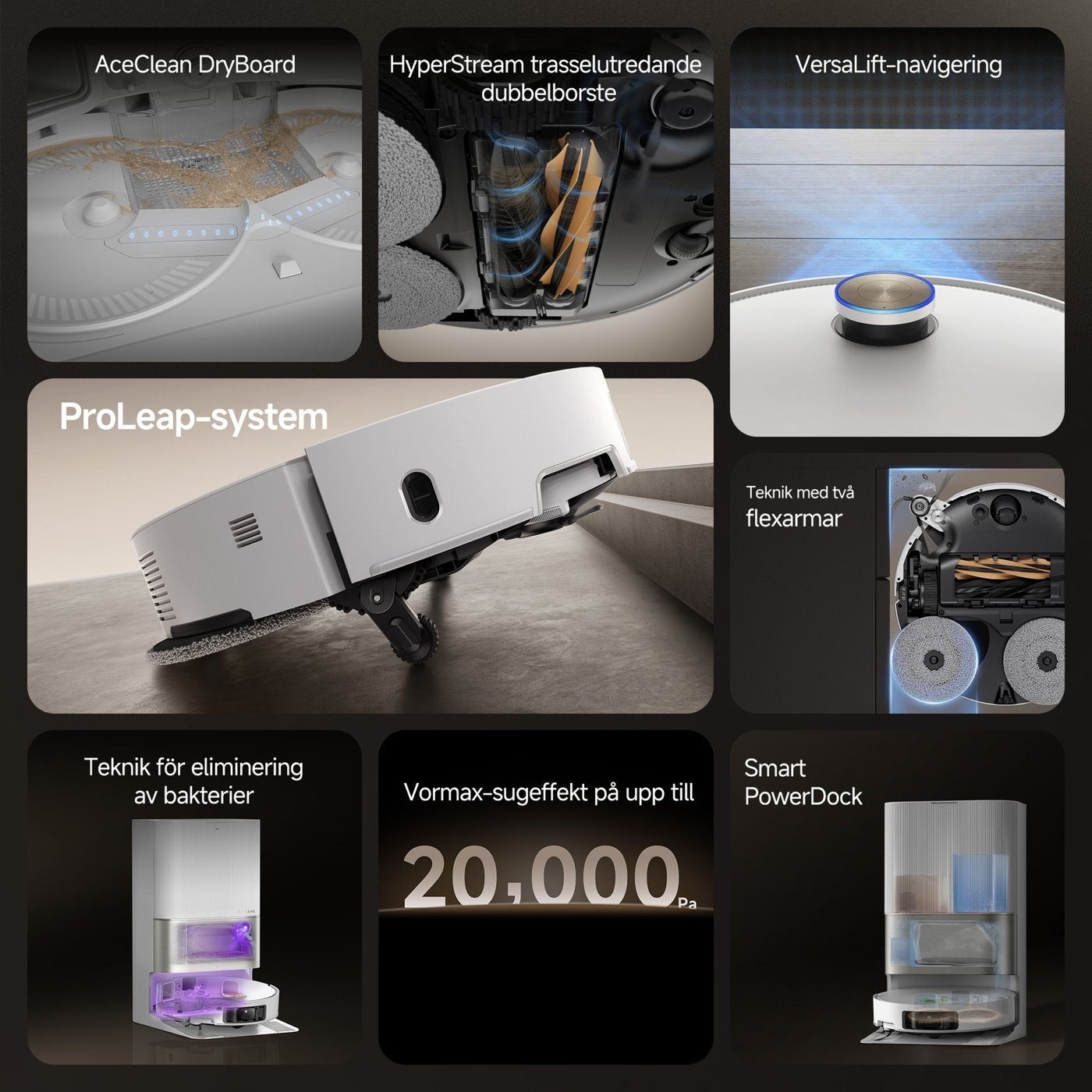 Dreame X50 Ultra robotdammsugare Vit