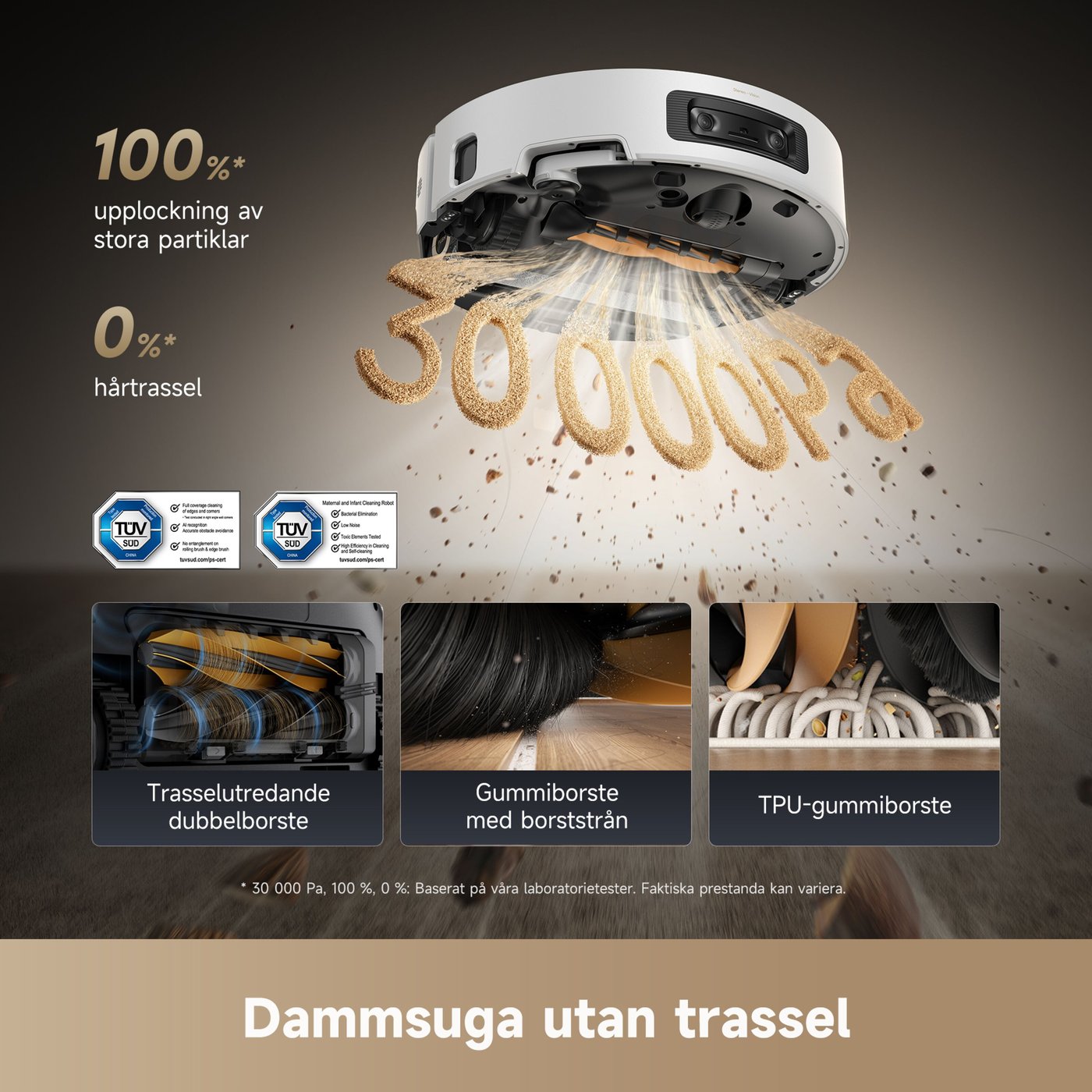 Dreame Aqua10 Ultra Roller robotdammsugare med basstation