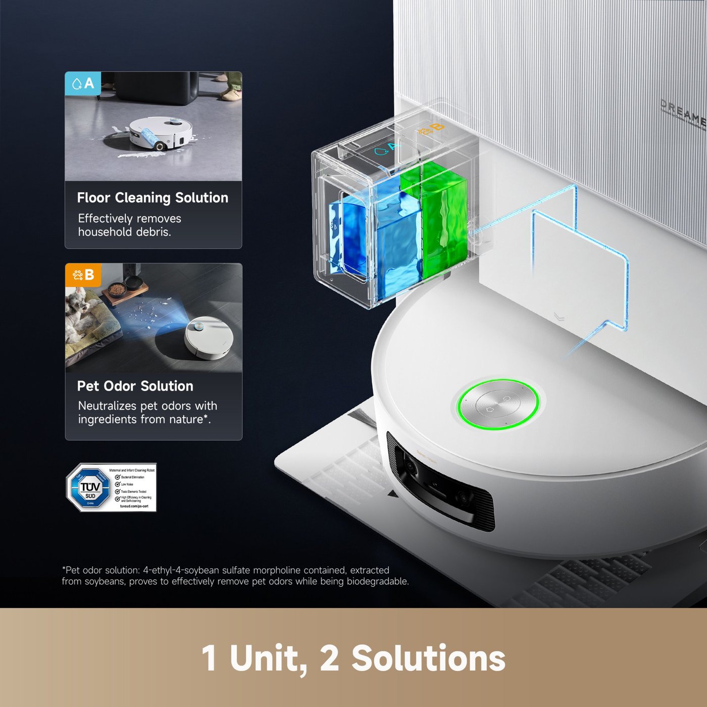 Dreame Aqua10 Ultra Roller Robotstøvsuger med basestasjon