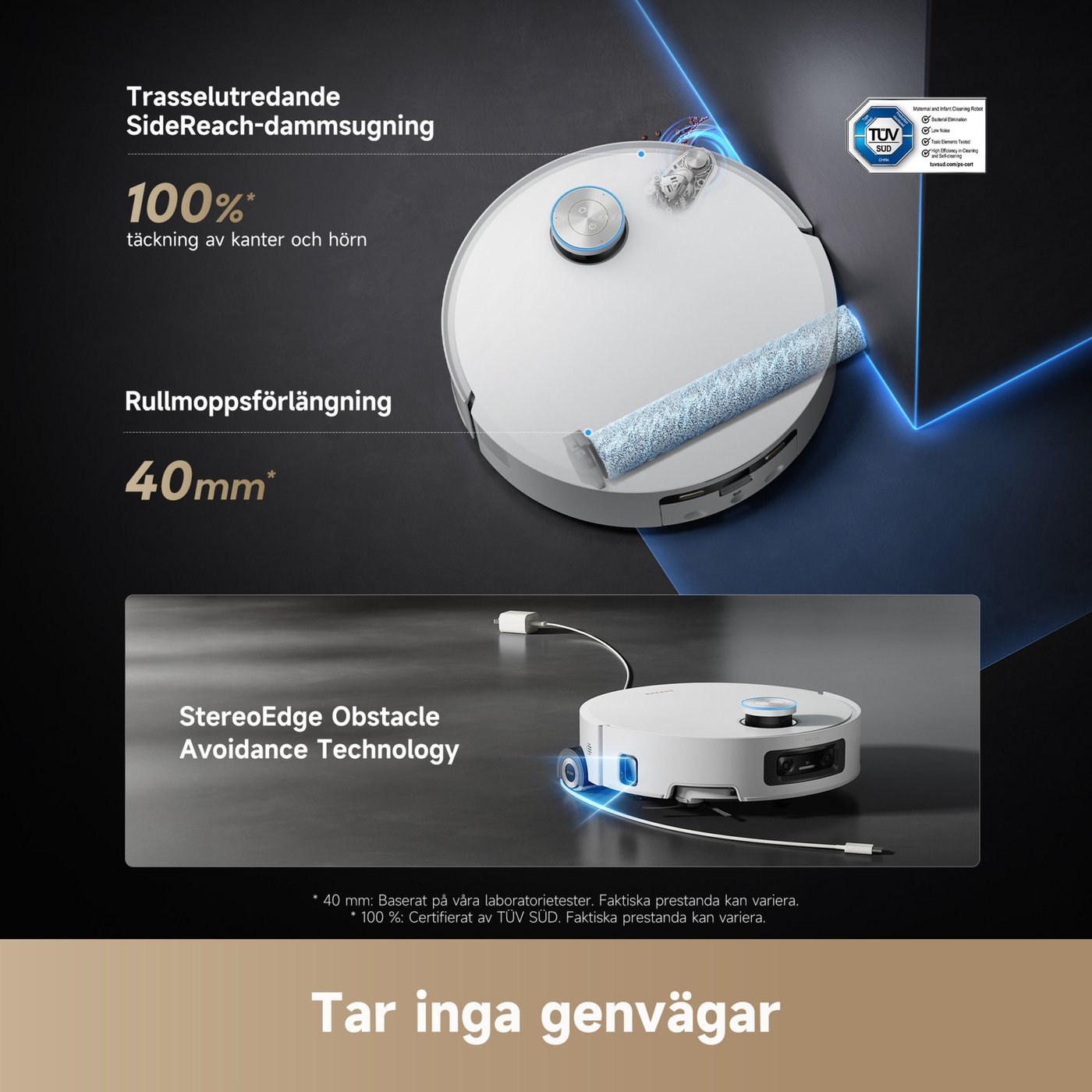 Dreame Aqua10 Ultra Roller robotdammsugare med basstation