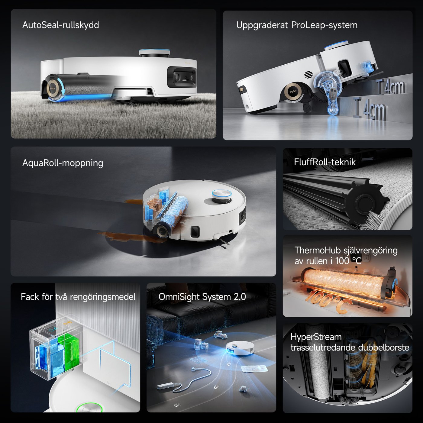 Dreame Aqua10 Ultra Roller robotdammsugare med basstation