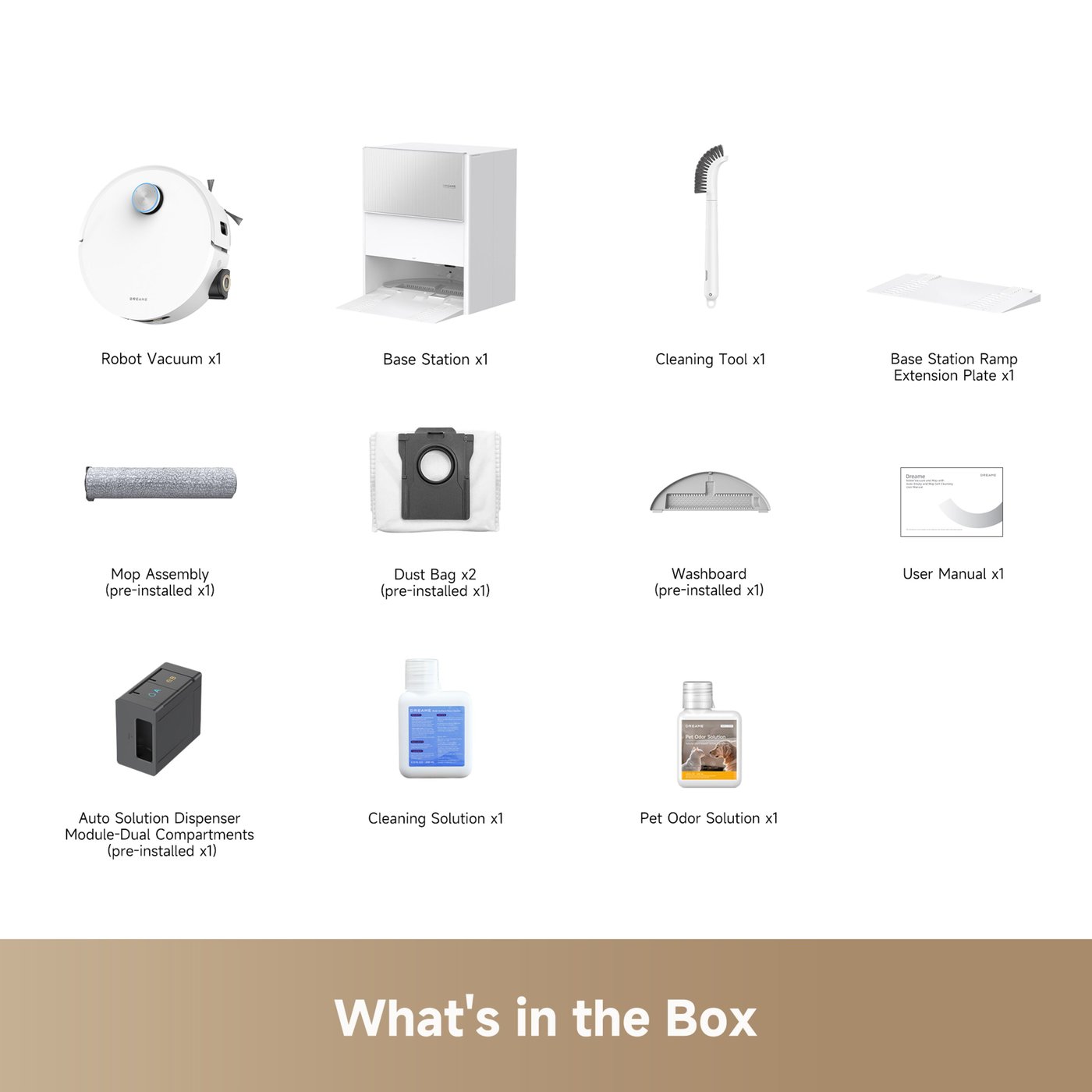 Dreame Aqua10 Ultra Roller Robotstøvsuger med basestasjon