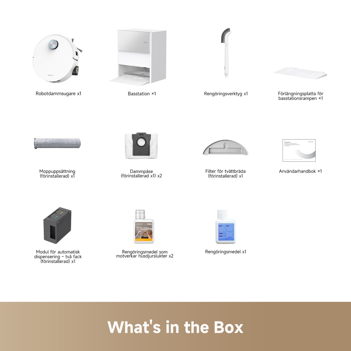 Dreame Aqua10 Ultra Roller robotdammsugare med basstation