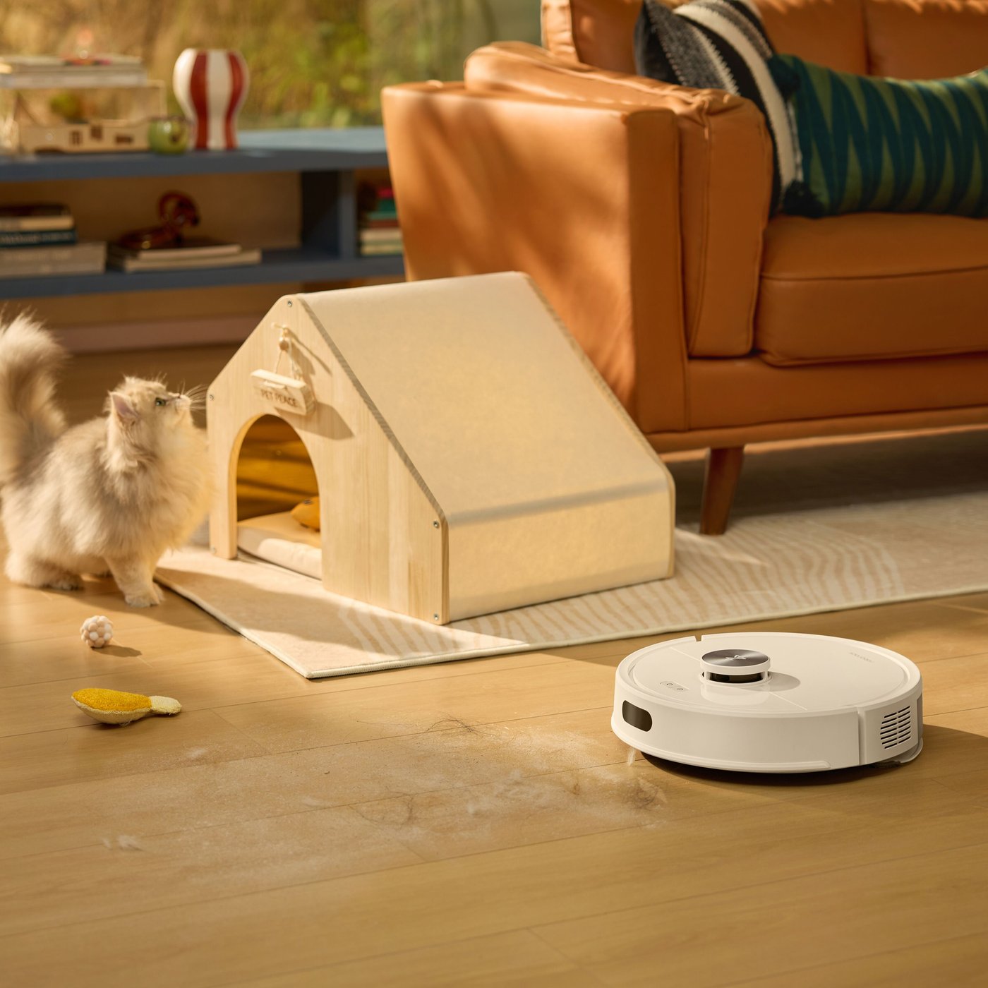 Roborock Q7 TF+ robotstøvsuger med basestasjon Hvit